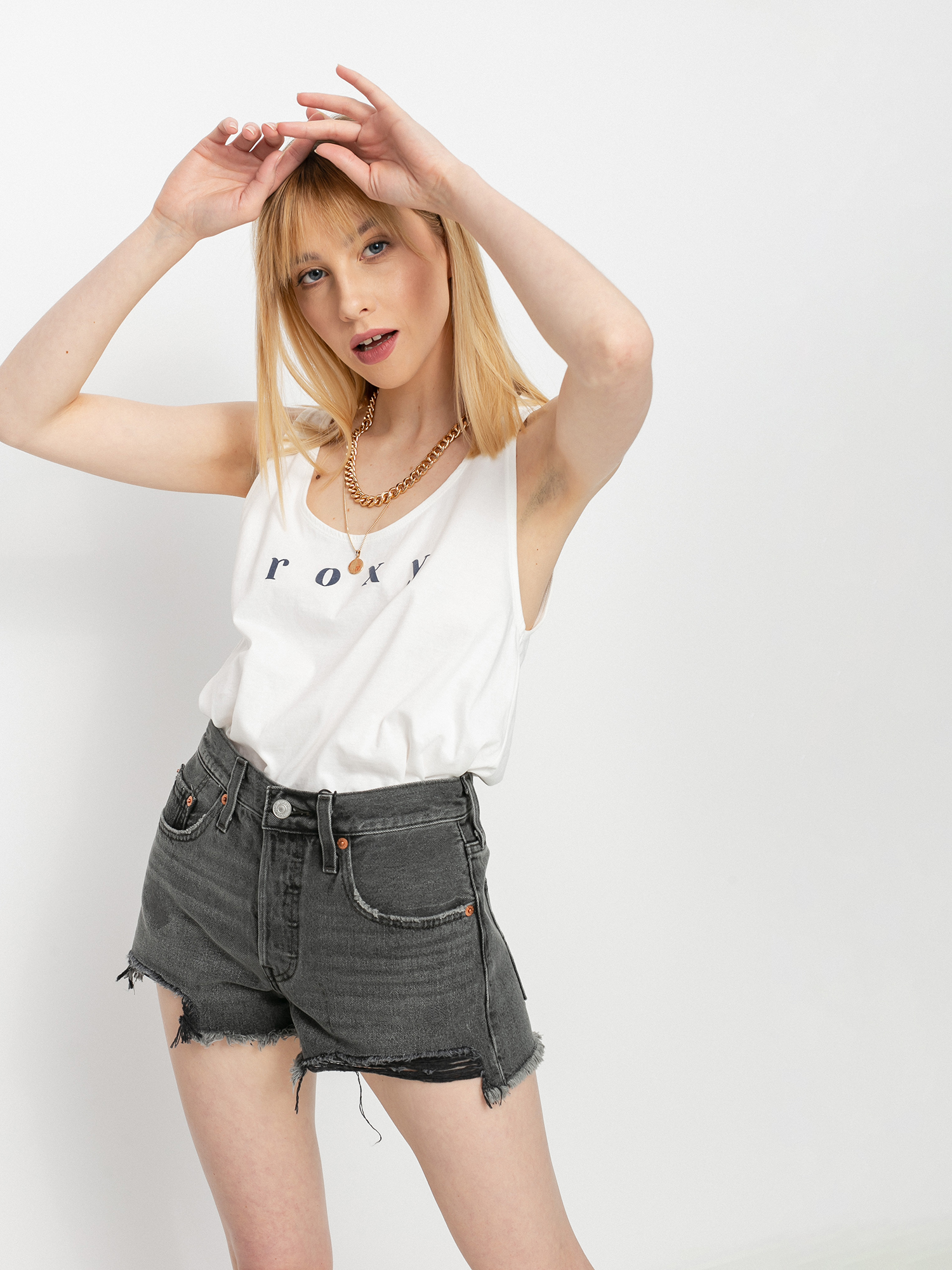 Koszulka Roxy Closing Party Word Wmn (snow white)