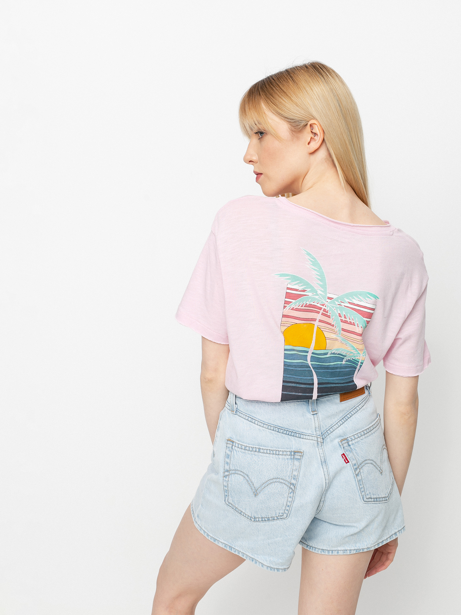 T-shirt Roxy Star Solar A Wmn (pink mist)