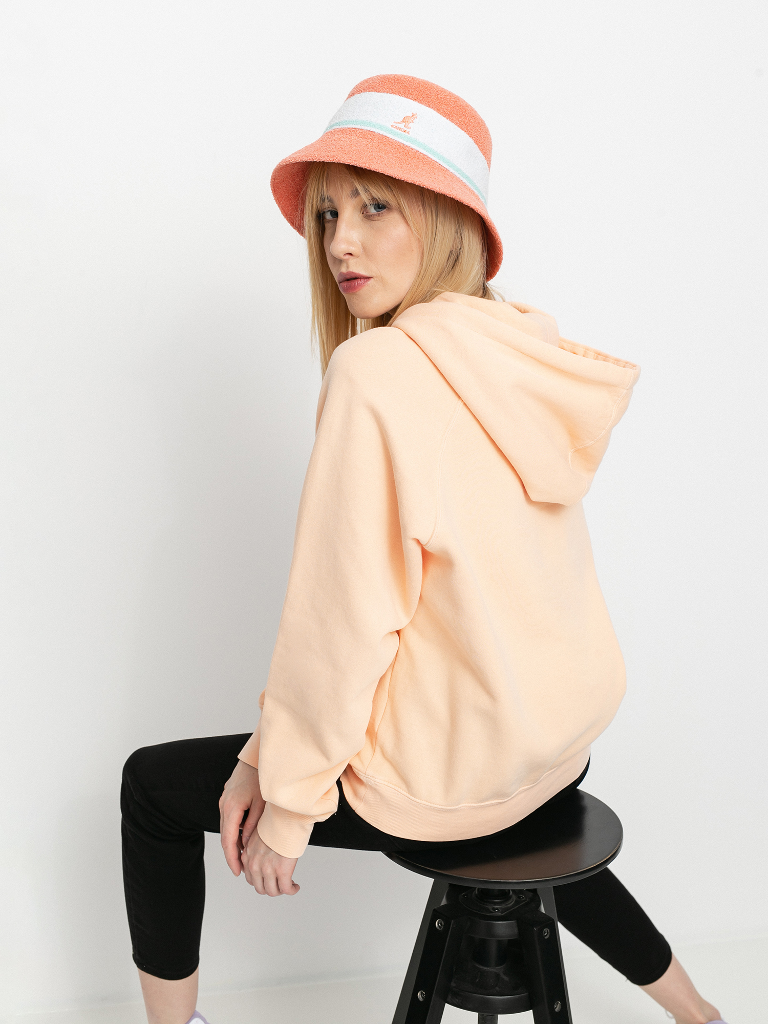 Bluza z kapturem Billabong Catching Waves HD Wmn (tropcl peach)