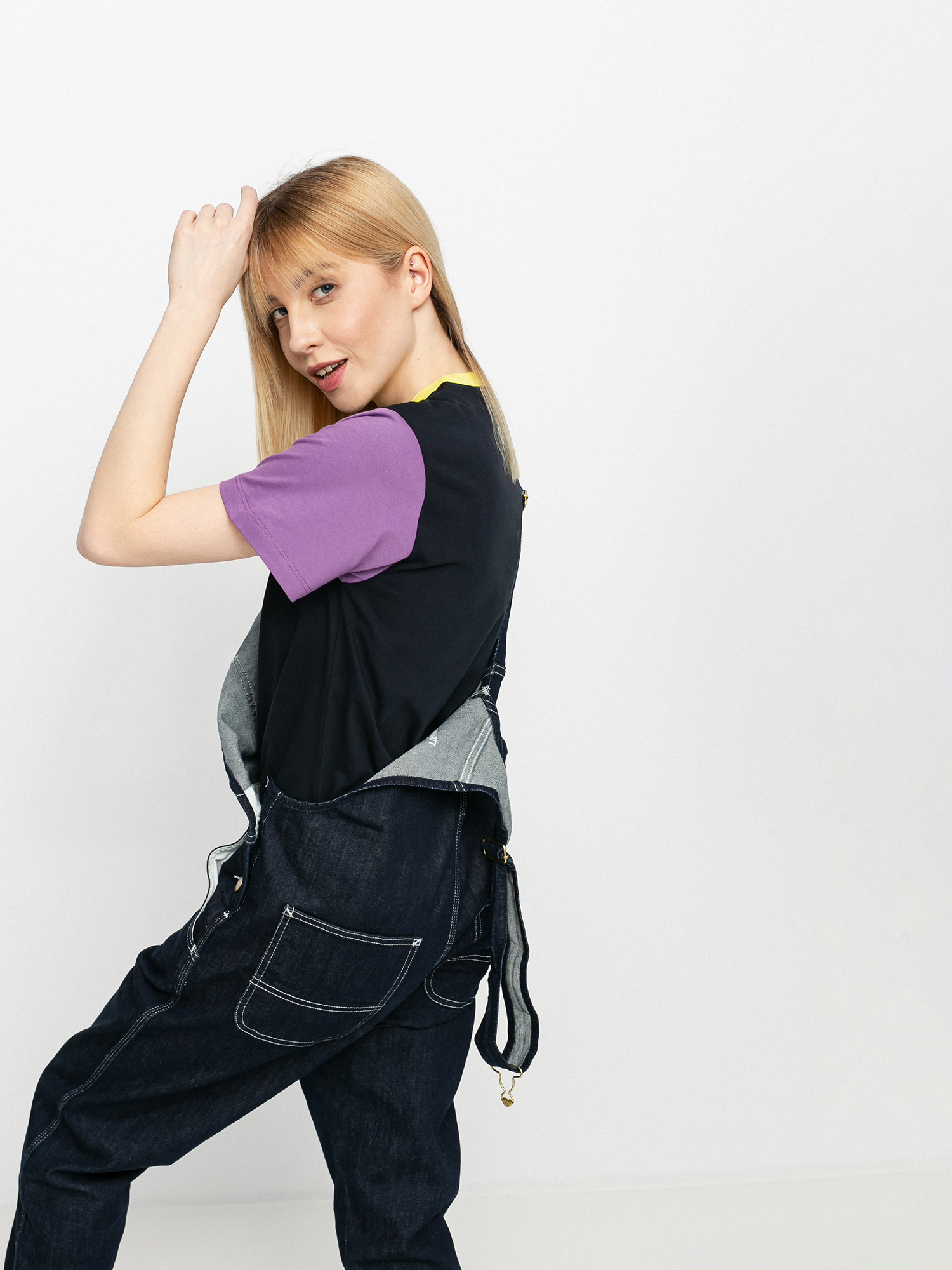 T-shirt Carhartt WIP Quad Wmn (dark navy)