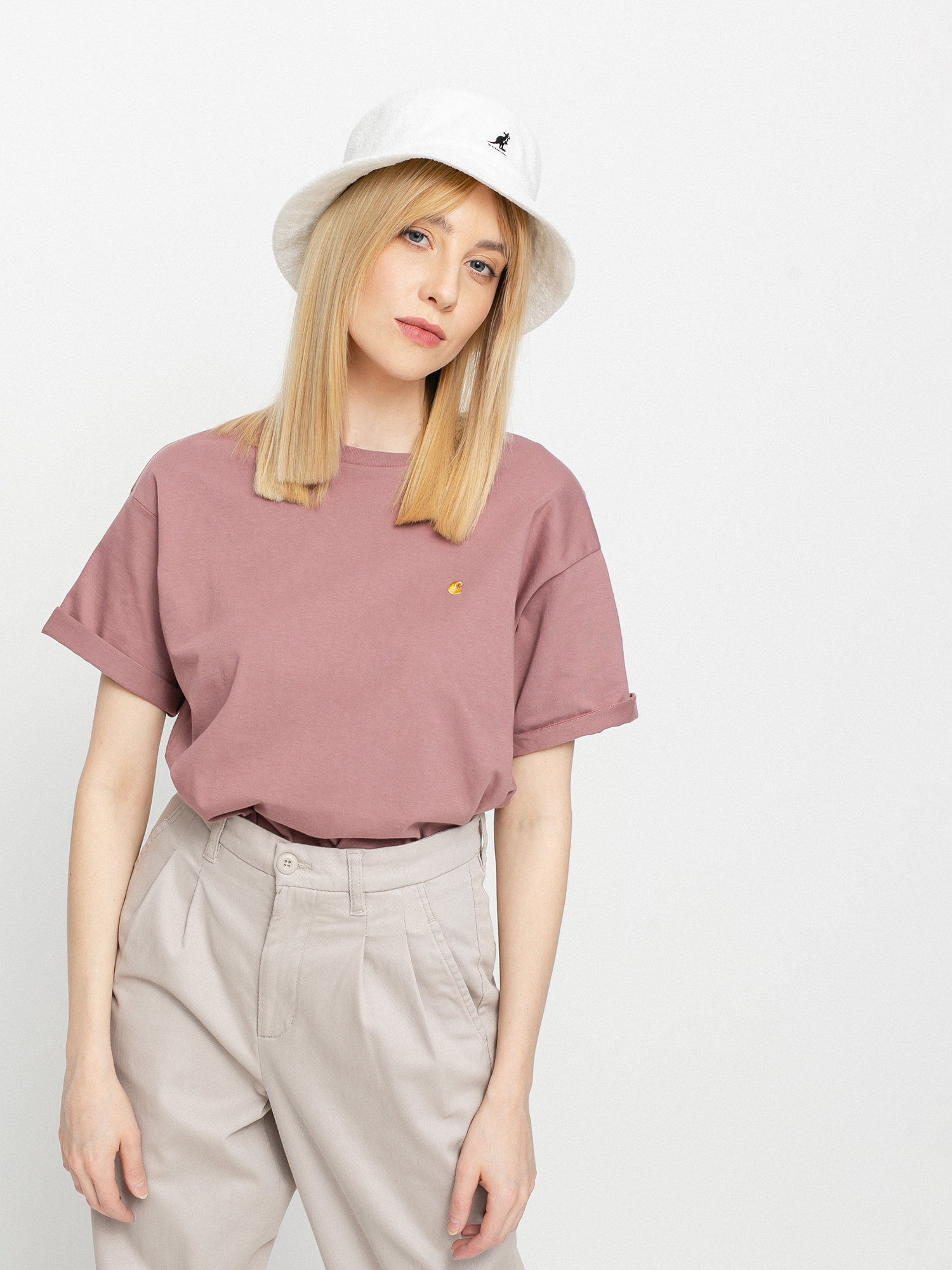 T-shirt Carhartt WIP Chase Wmn (malaga/gold)