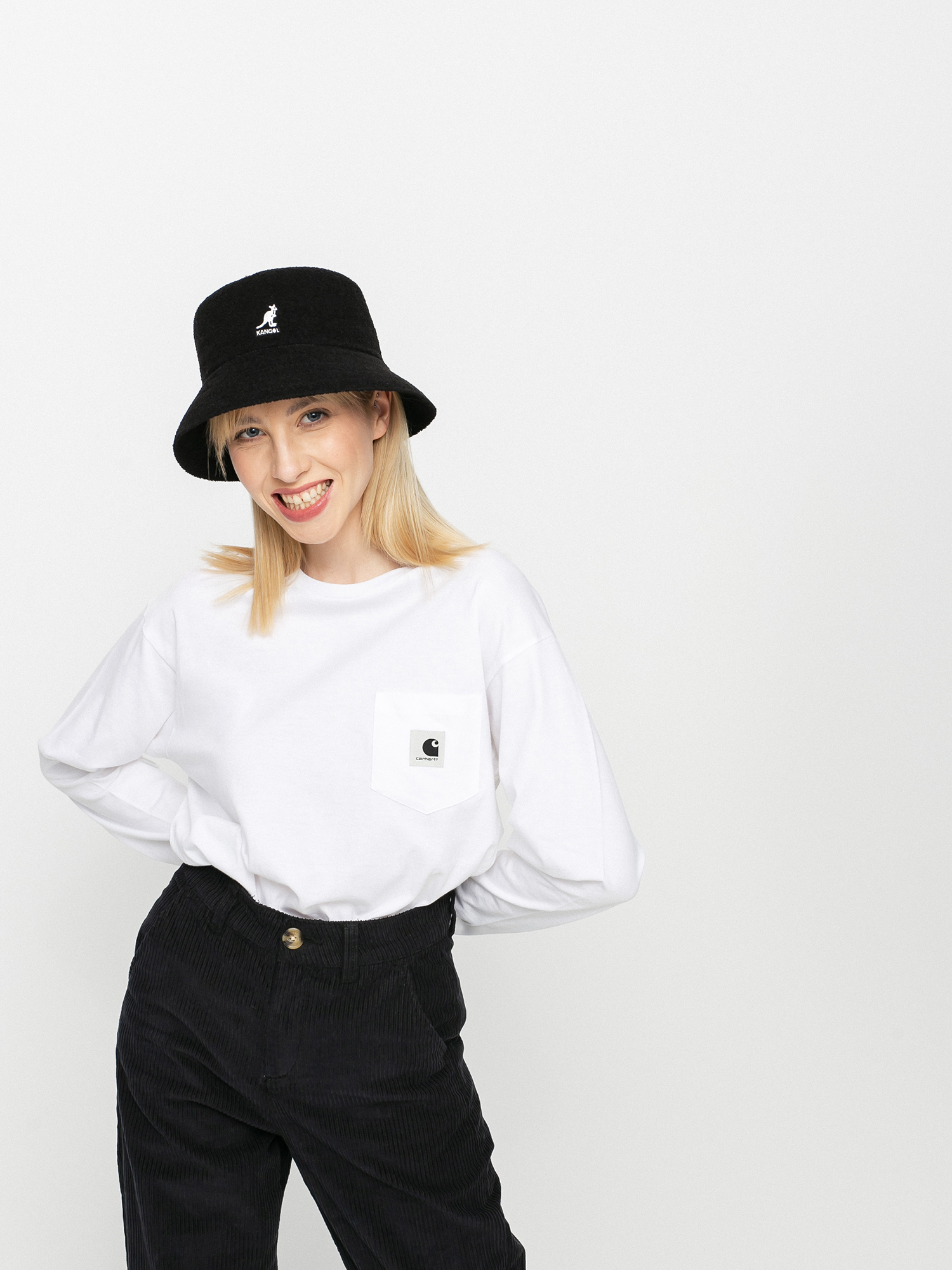 Longsleeve Carhartt WIP Pocket Wmn (white)