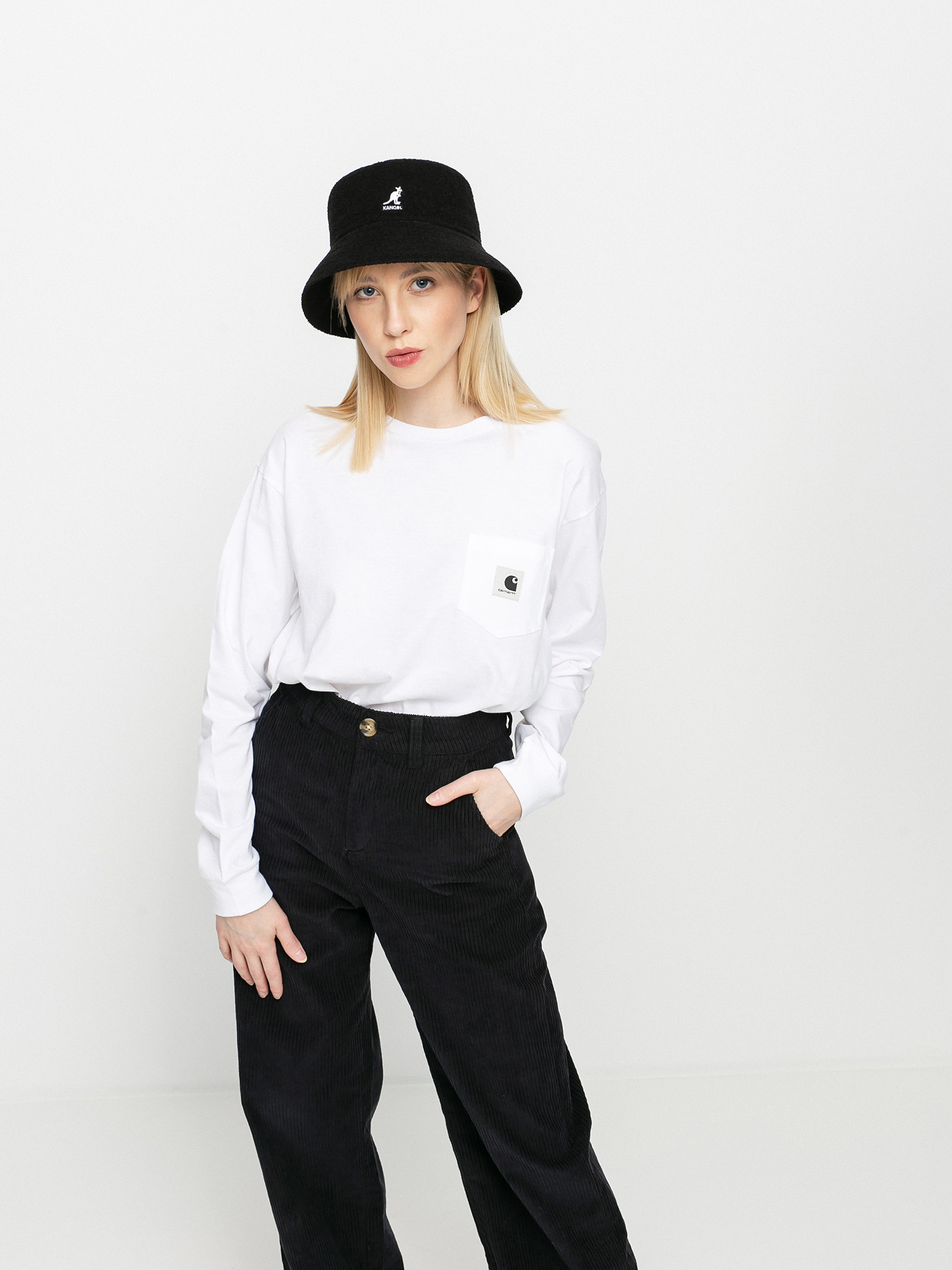 Longsleeve Carhartt WIP Pocket Wmn (white)
