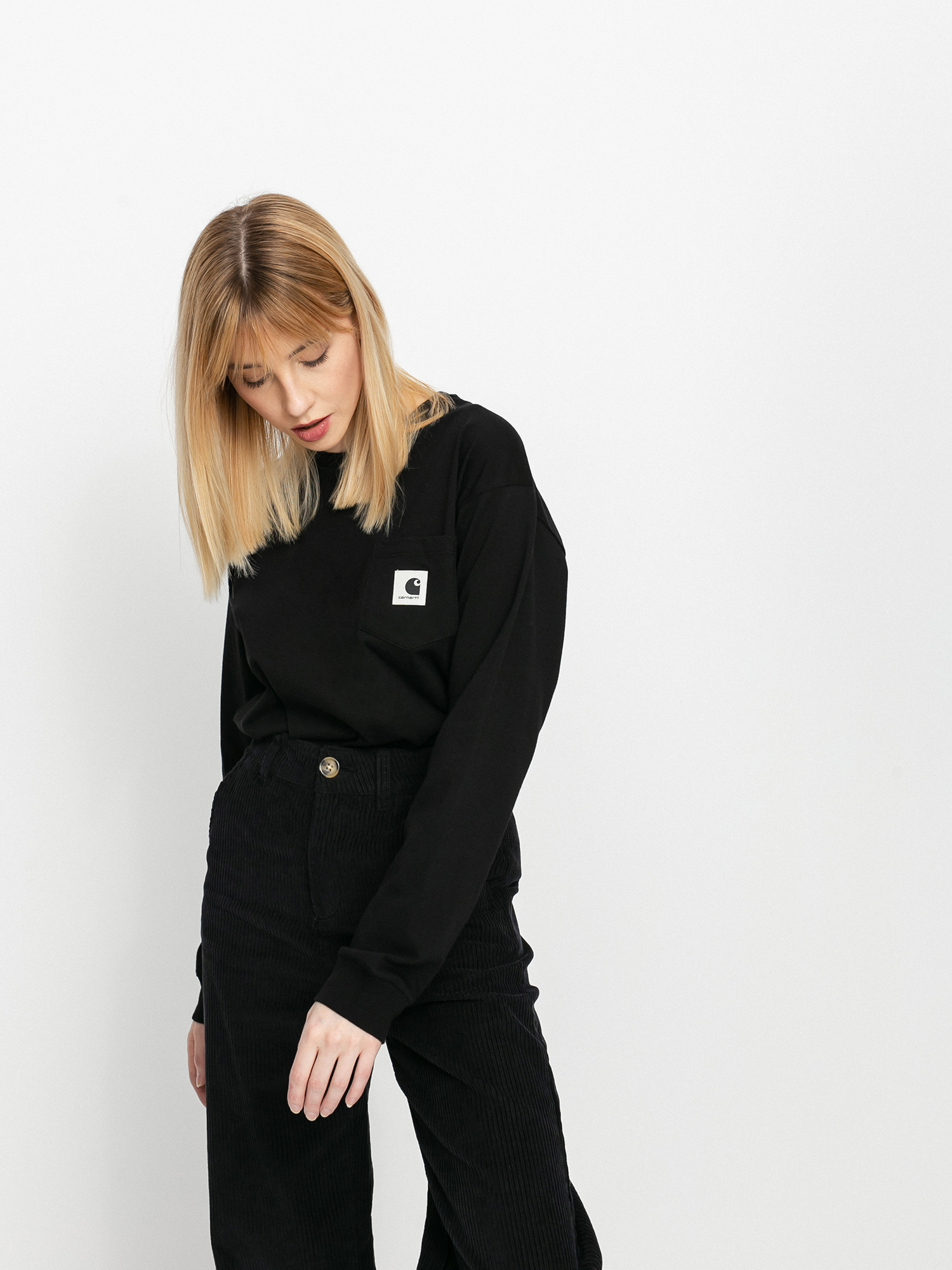 Longsleeve Carhartt WIP Pocket Wmn (black)