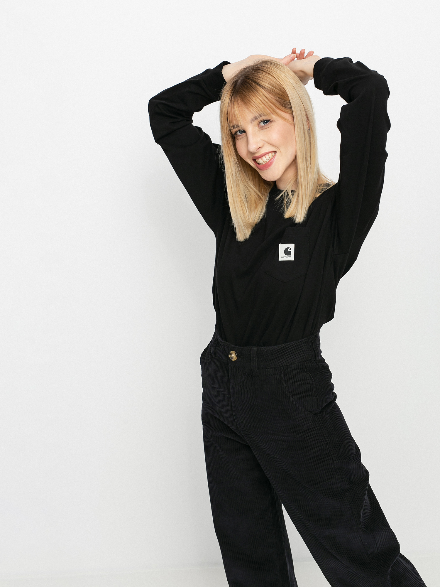 Longsleeve Carhartt WIP Pocket Wmn (black)