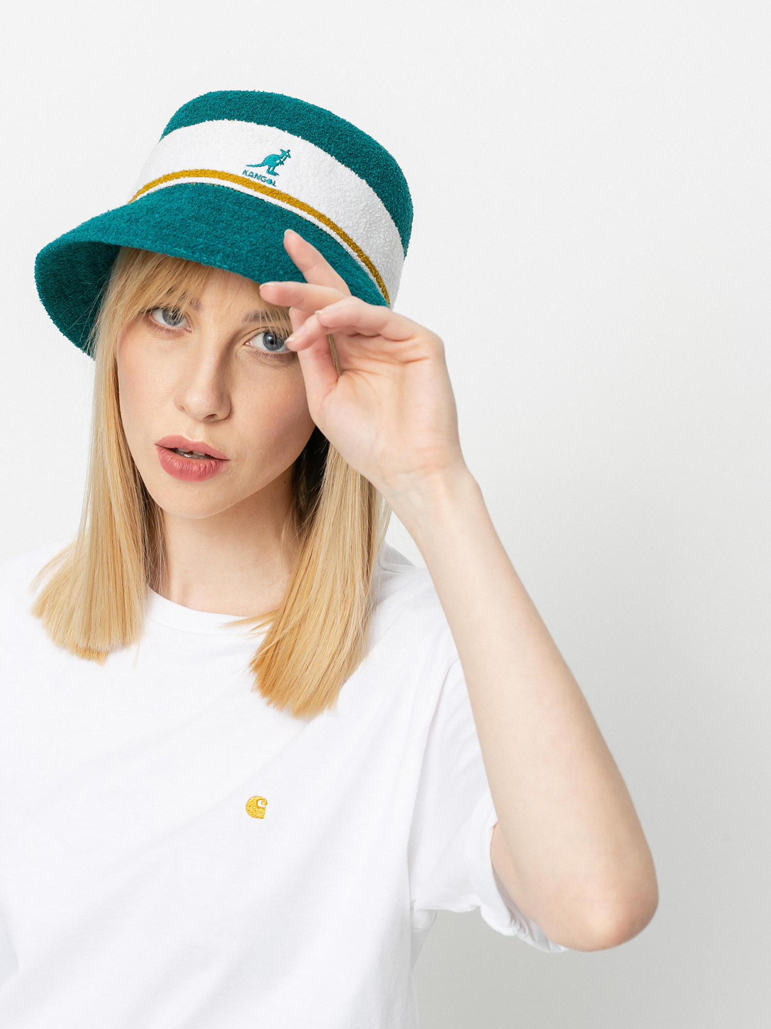 T-shirt Carhartt WIP Chase Wmn (white/gold)