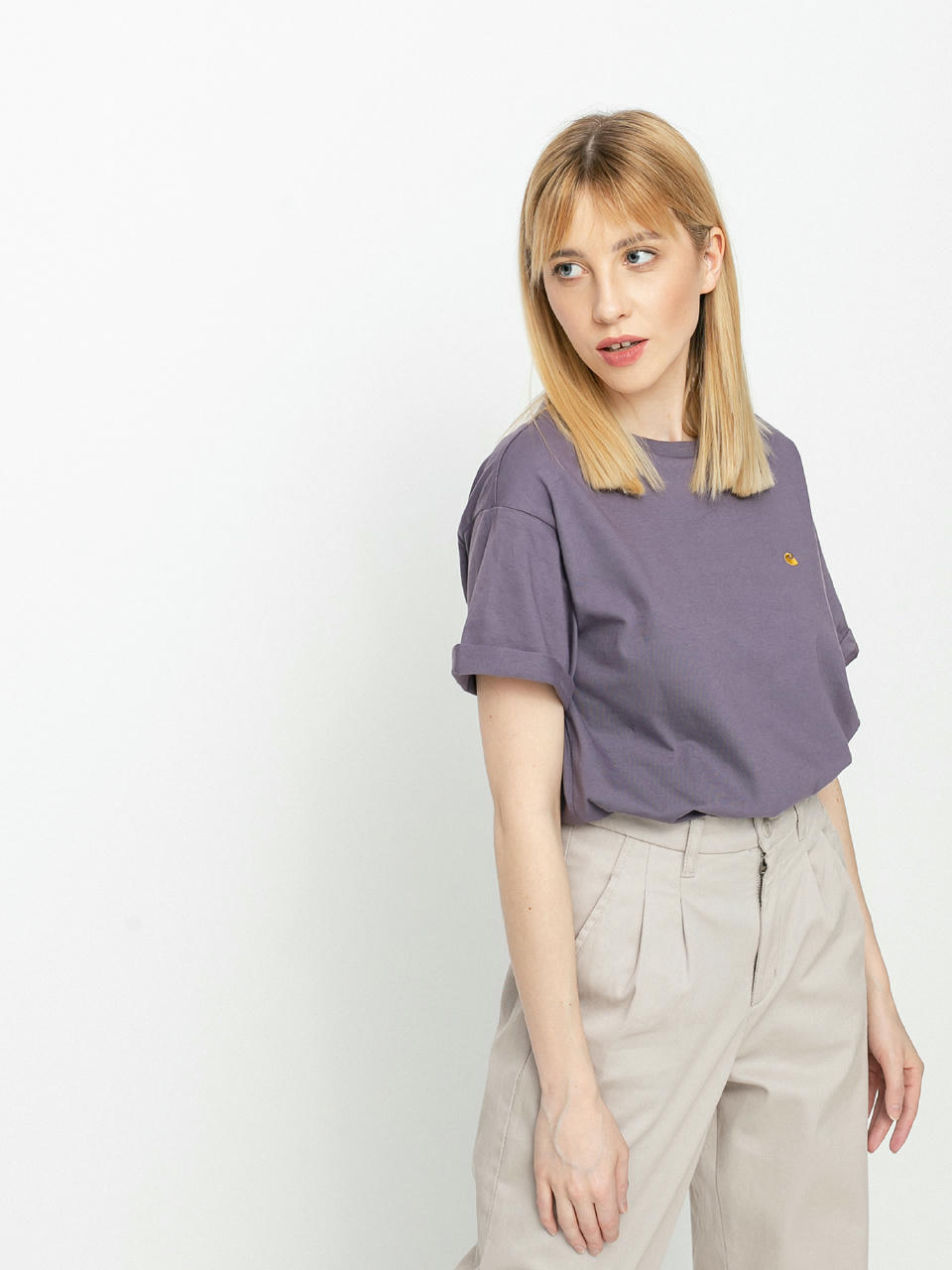 T-shirt Carhartt WIP Chase Wmn (provence/gold)