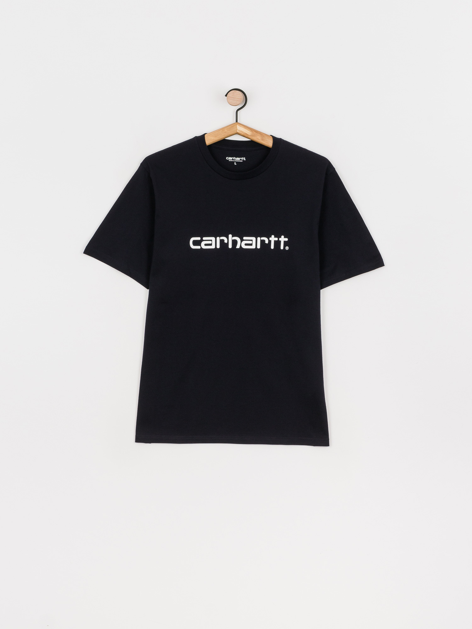 T-shirt Carhartt WIP Script (dark navy/white)