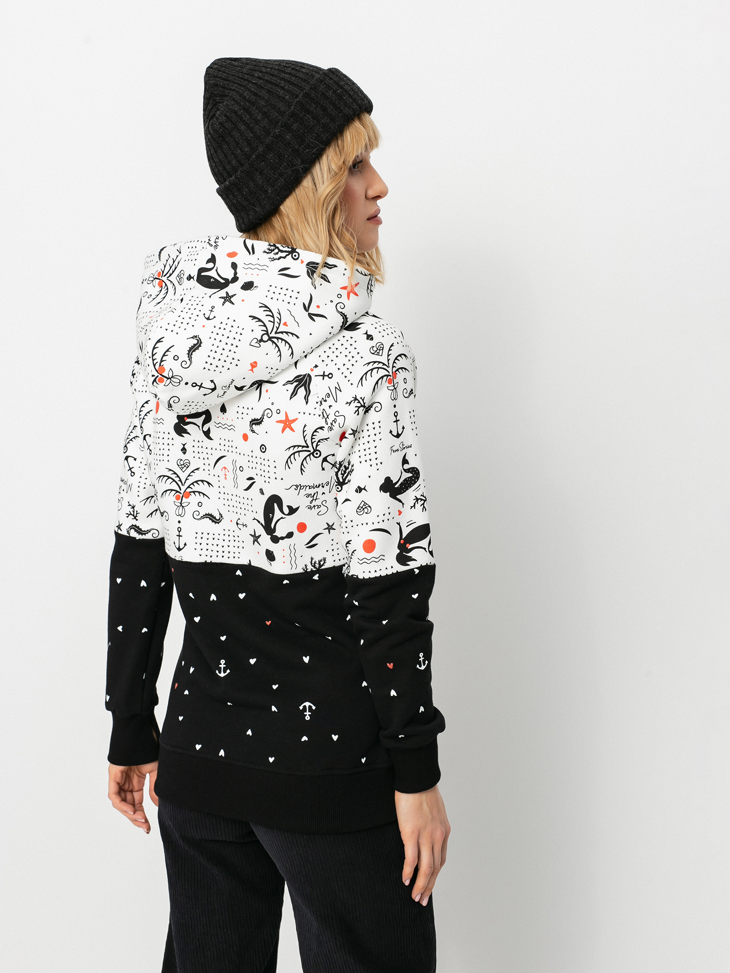 Bluza z kapturem Femi Stories Tito ZHD Wmn (sol)