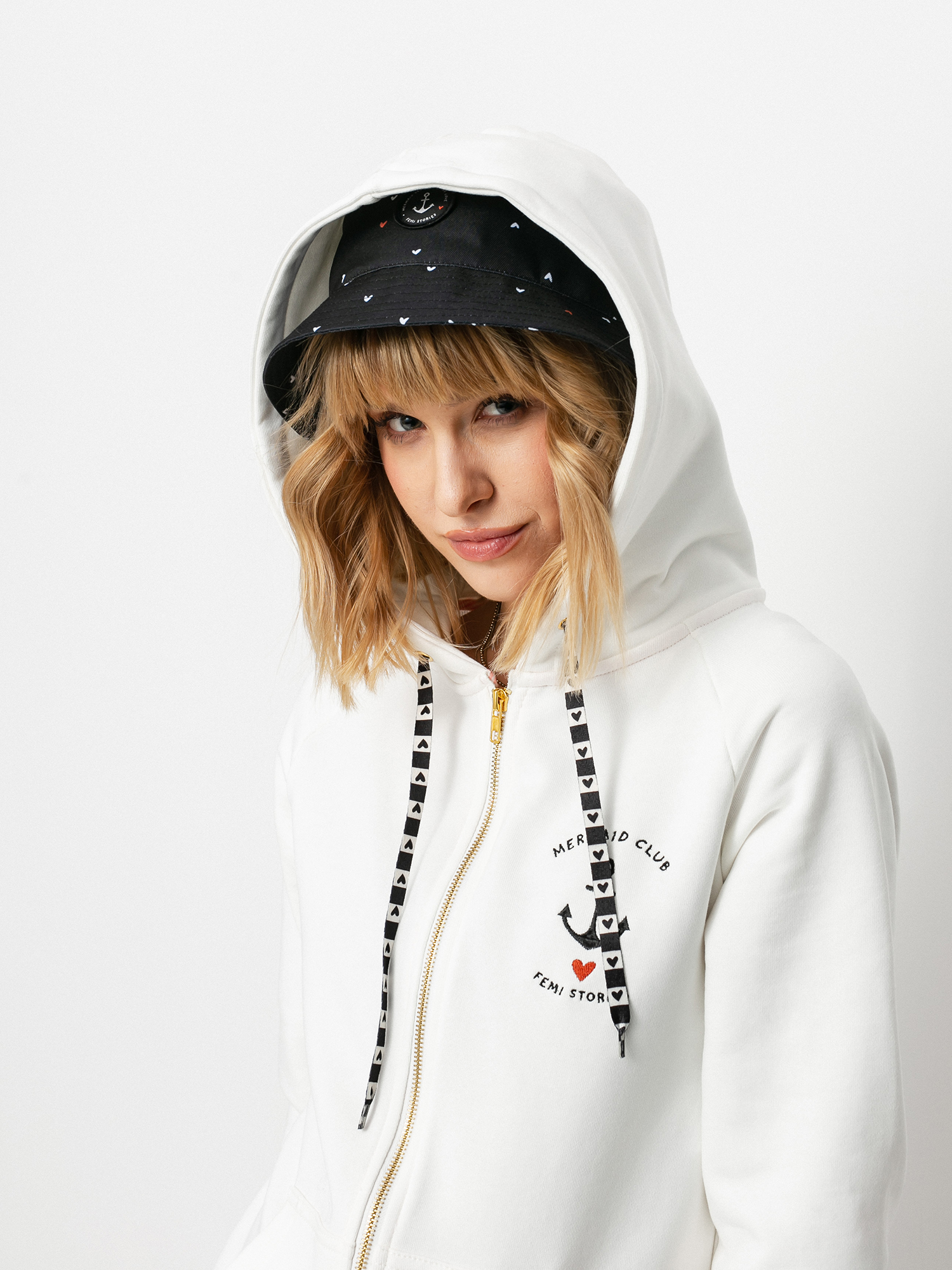 Bluza z kapturem Femi Stories Harun ZHD Wmn (ecr)