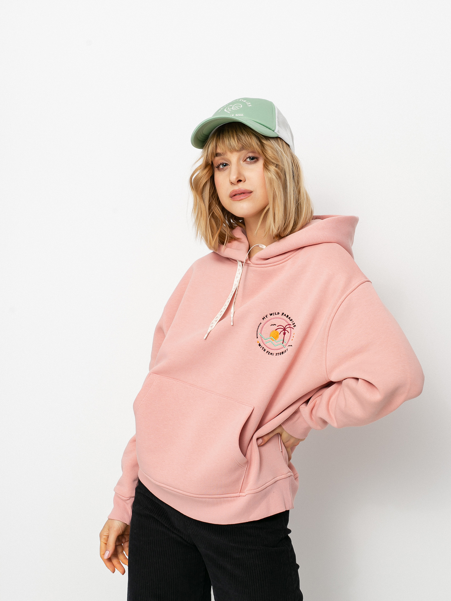 Bluza z kapturem Femi Stories Aurena HD Wmn (pnk)