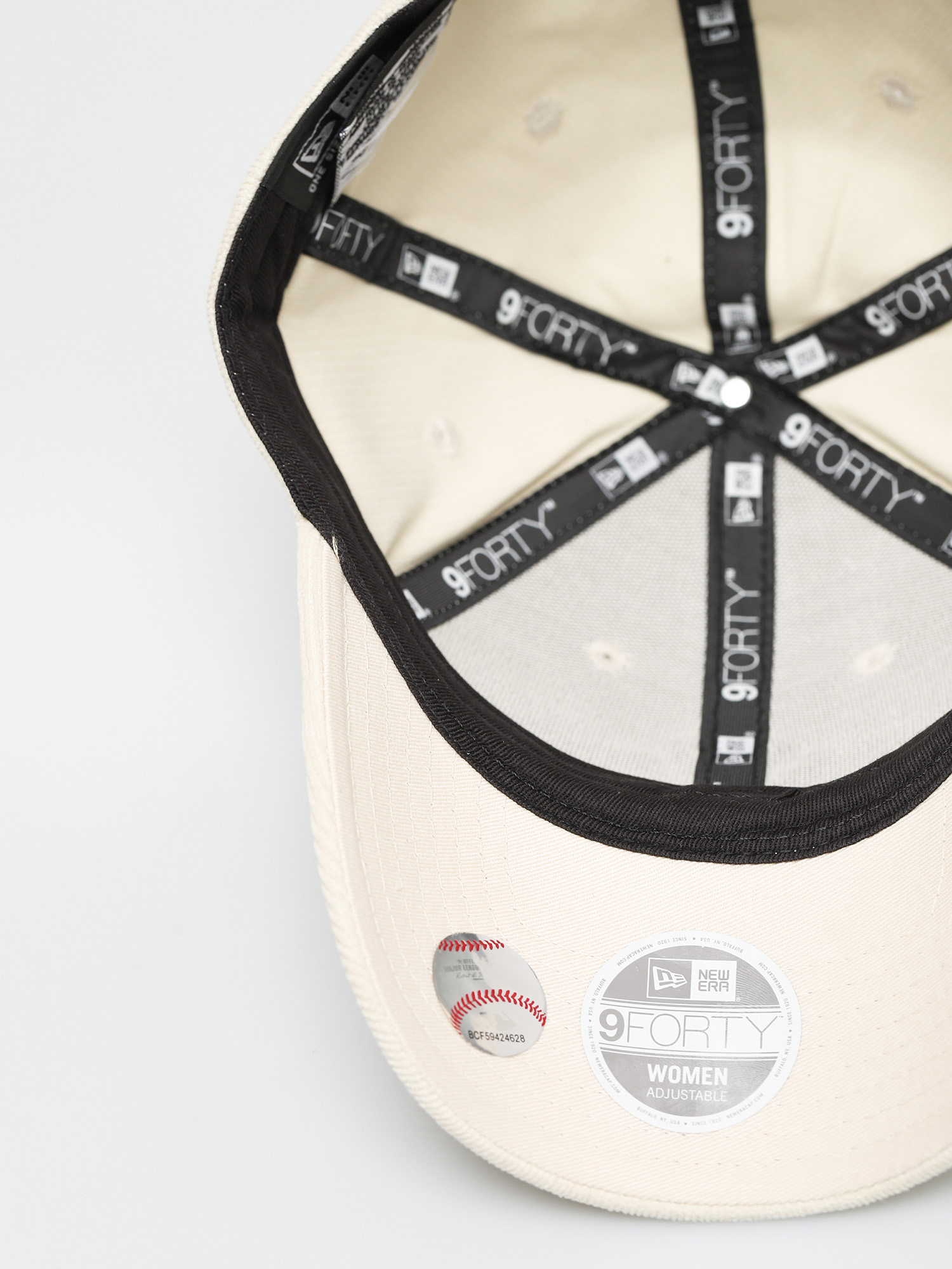 Czapka z daszkiem New Era Cord 9Forty New York Yankees ZD Wmn (light beige)
