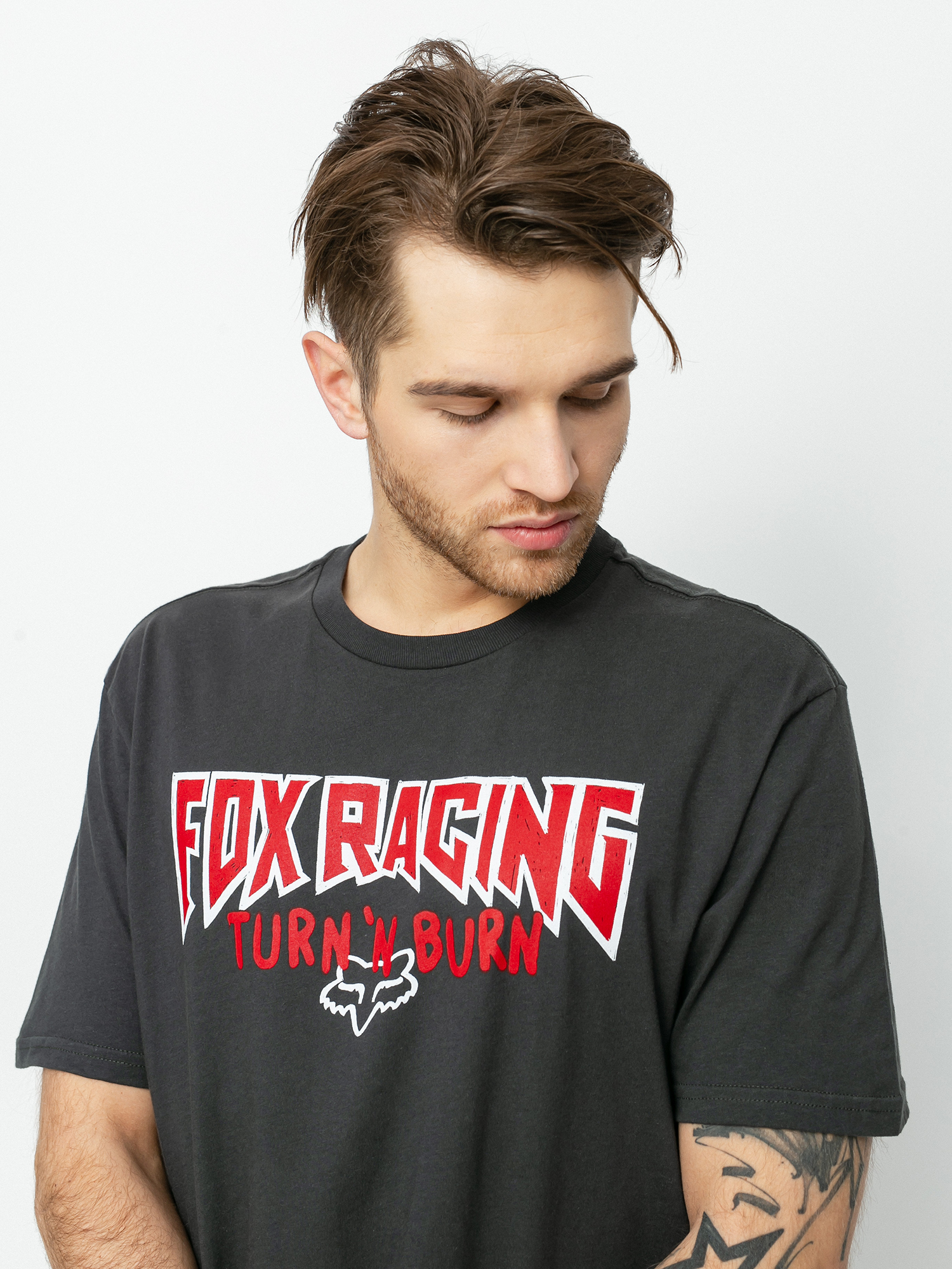 T-shirt Fox Roadie Premium (blk vin)