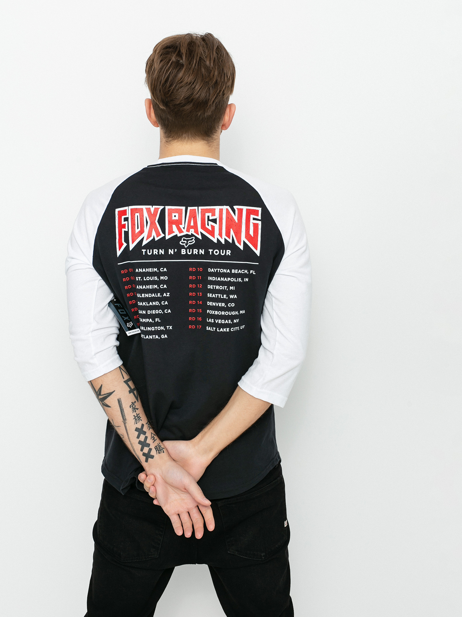 Longsleeve Fox Backstage Raglan (blk/wht)