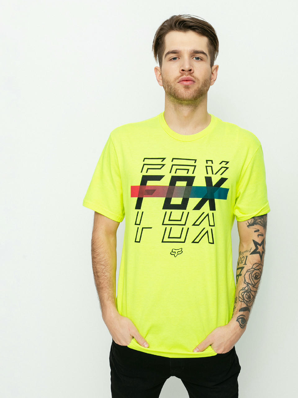 T-shirt Fox Cranker (flo ylw)