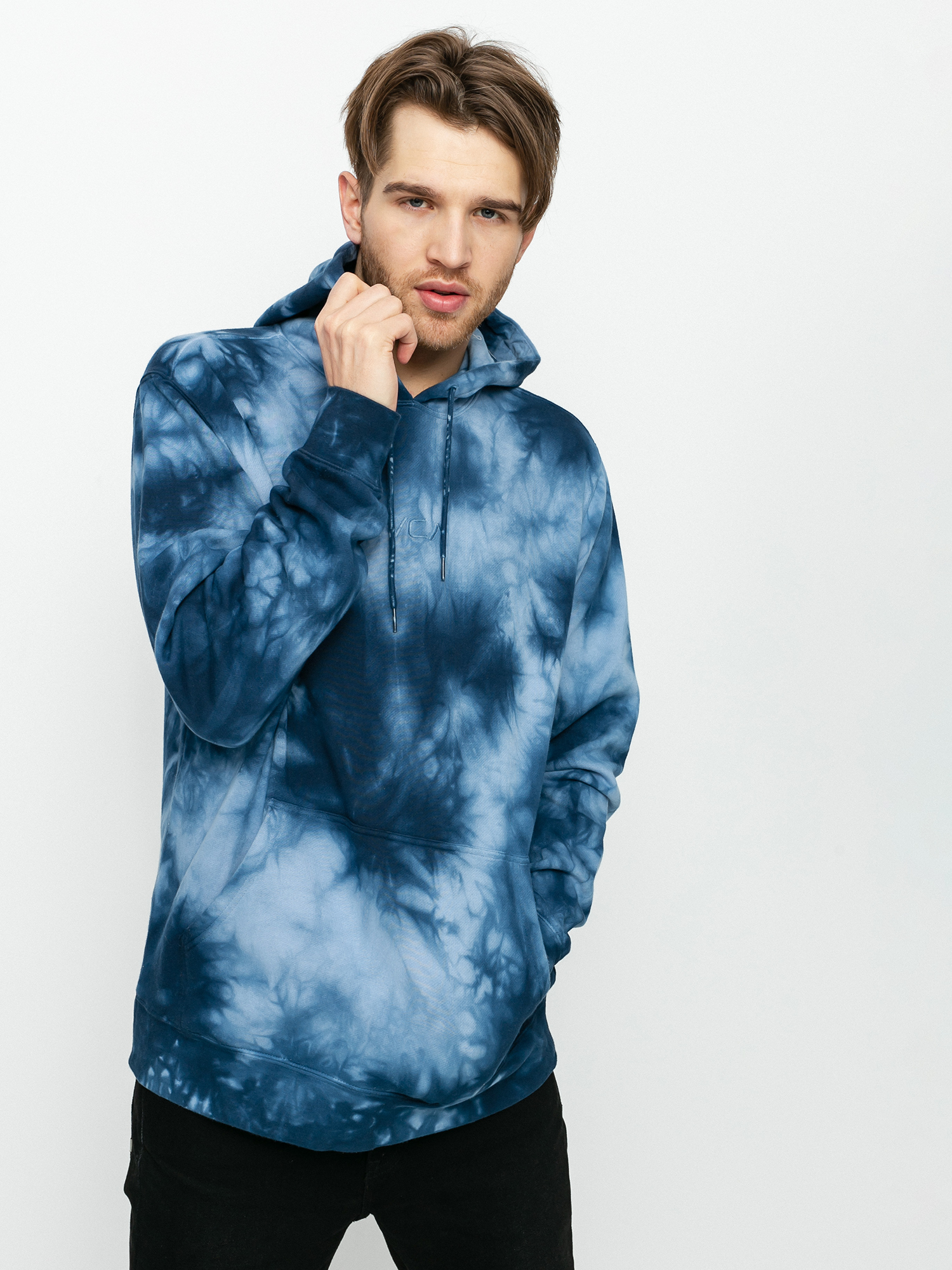Bluza z kapturem RVCA Tonally Tie Dye HD (blue tie dye)