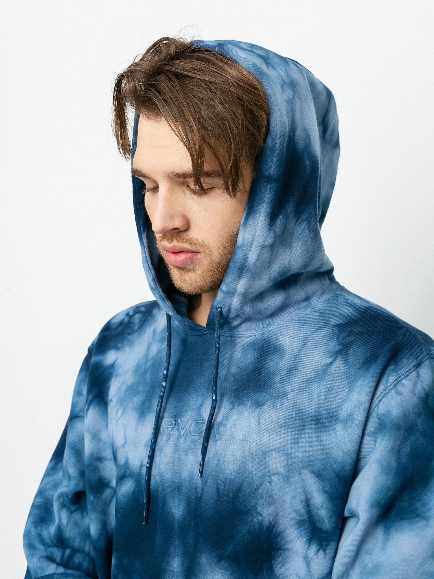 Bluza z kapturem RVCA Tonally Tie Dye HD (blue tie dye)