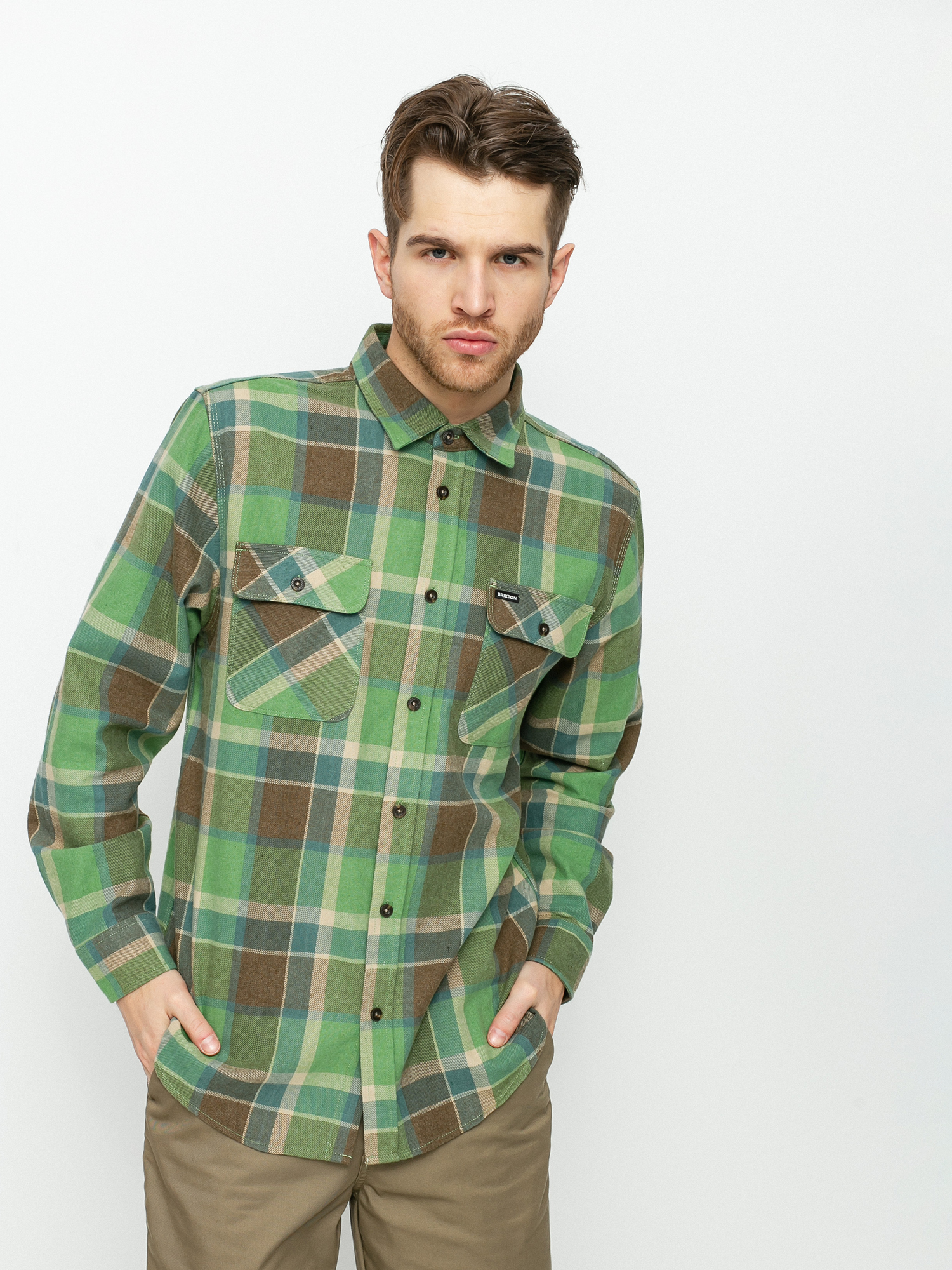 Koszula Brixton Bowery Flannel (toffee)