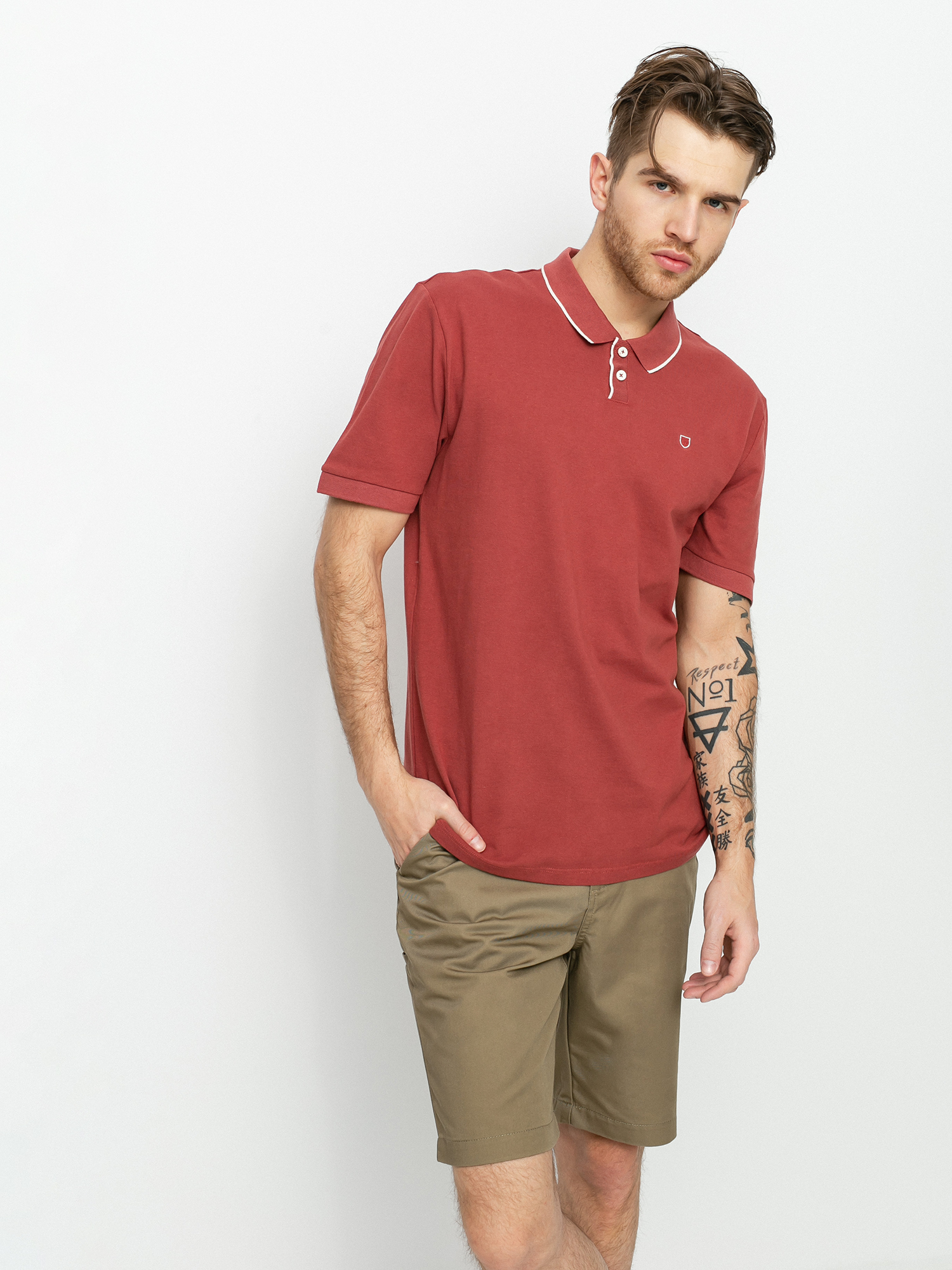 Polo Brixton Proper Polo Knit (cowhide pique)