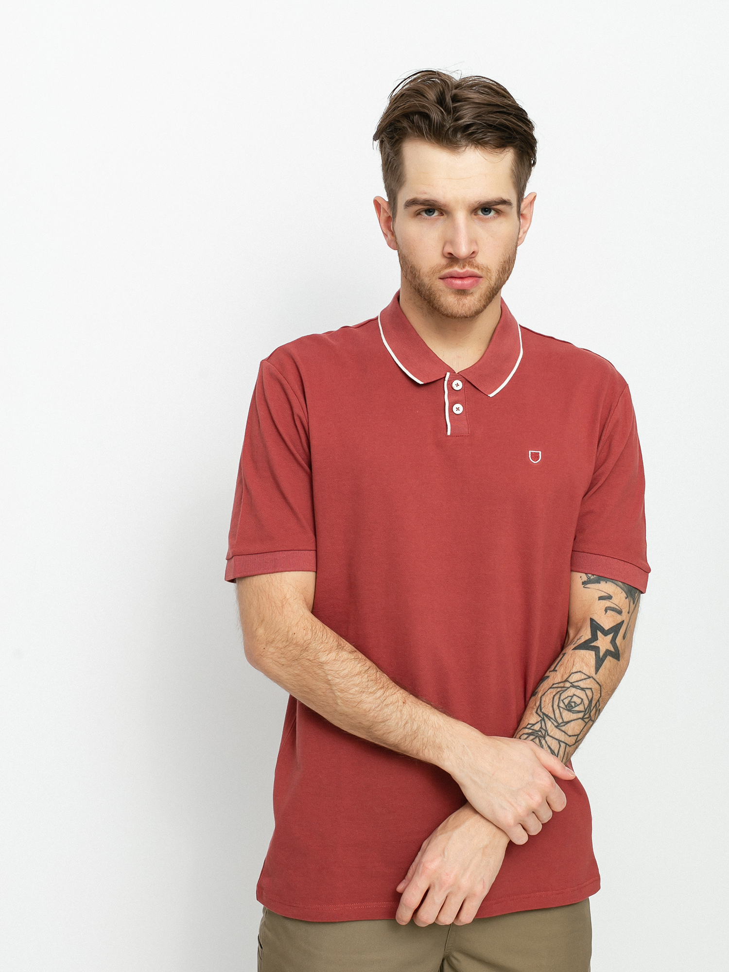 Polo Brixton Proper Polo Knit (cowhide pique)
