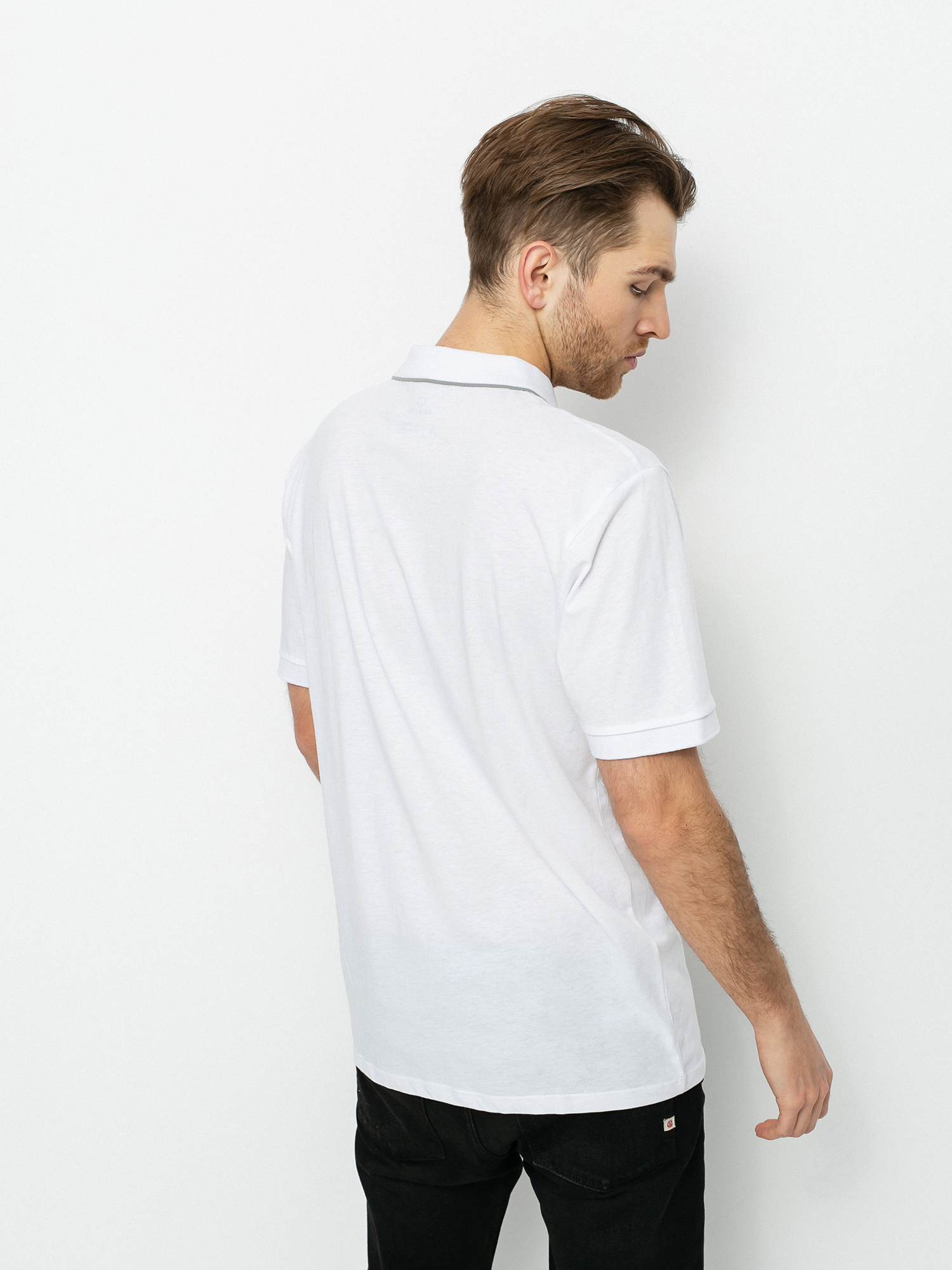 Polo Brixton Proper Polo Knit (white grey)