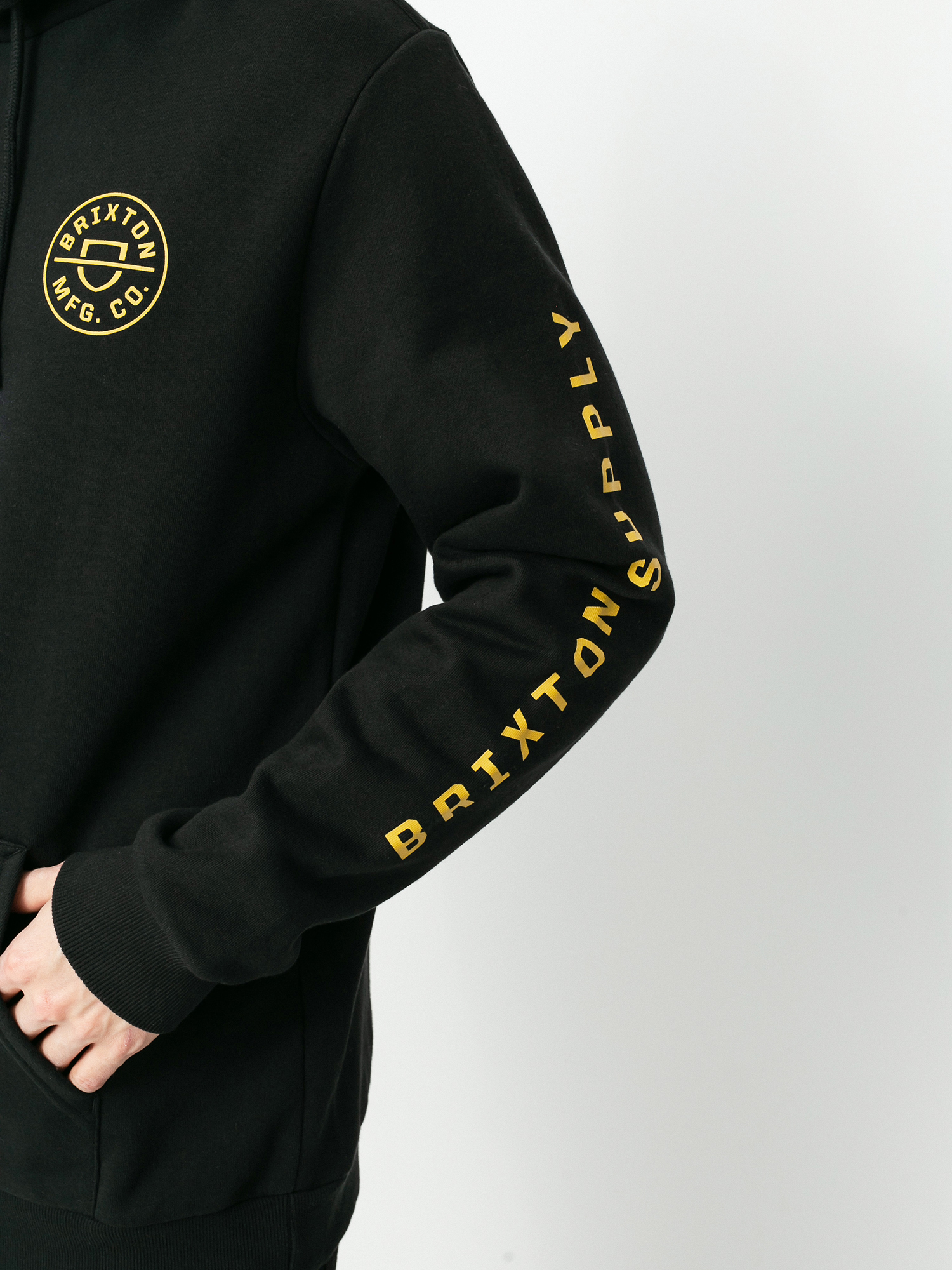 Bluza z kapturem Brixton Crest HD (black)