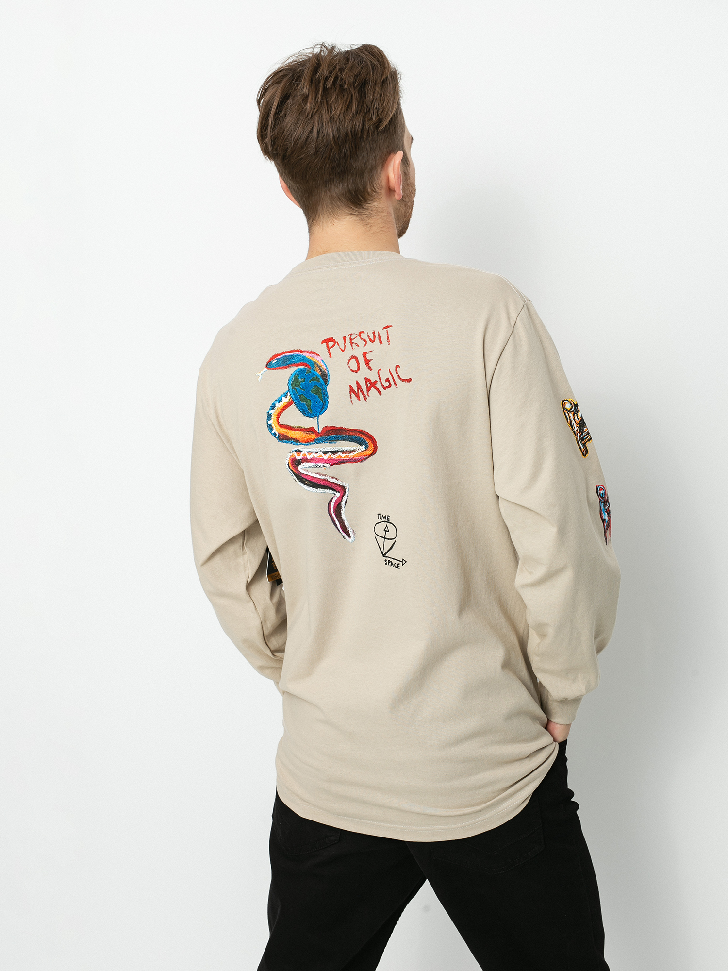 Longsleeve Brixton Bb Time Machine Stt (gravel)