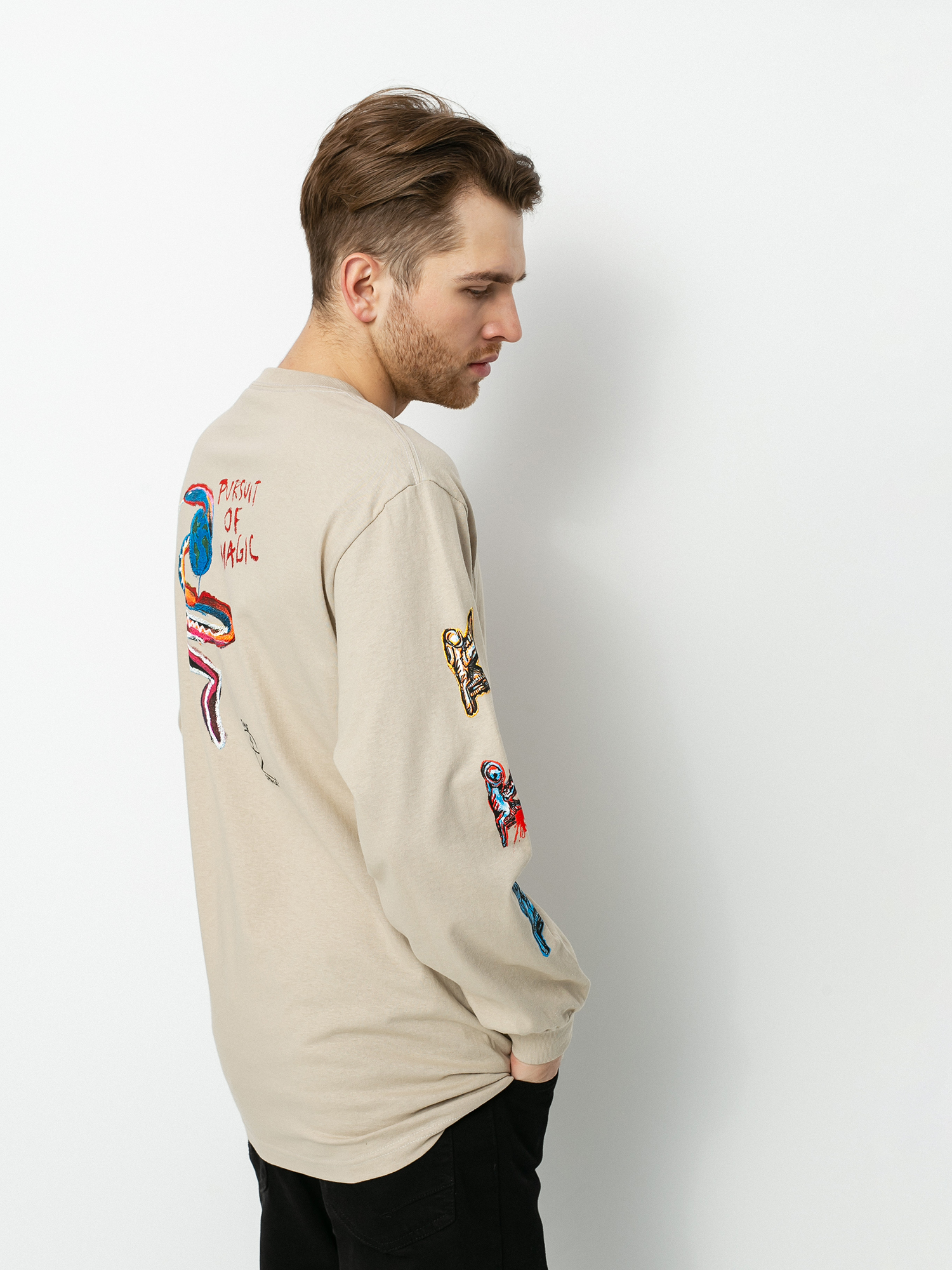 Longsleeve Brixton Bb Time Machine Stt (gravel)