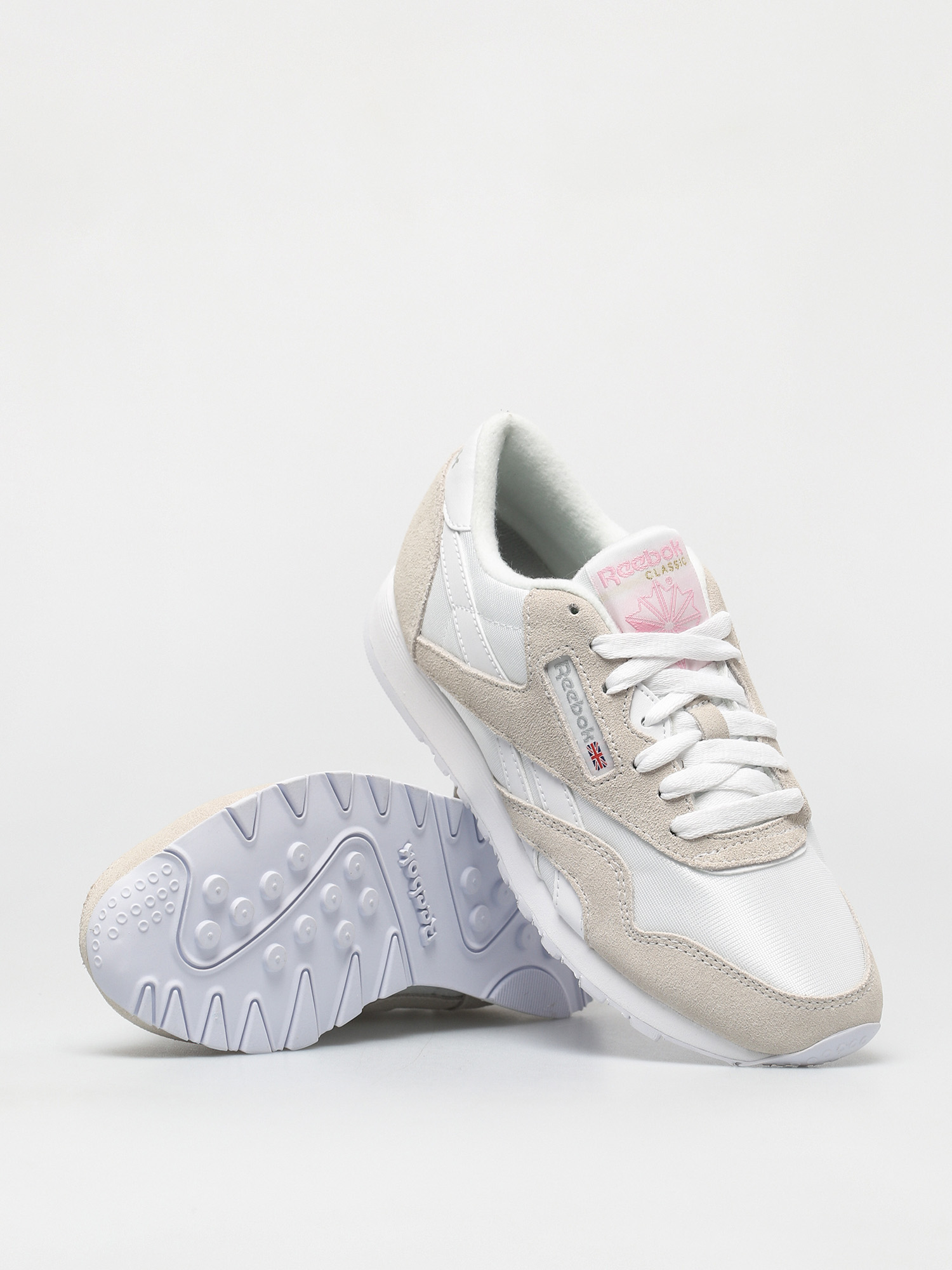 Buty Reebok Cl Nylon Wmn (white/white/lgtgre)