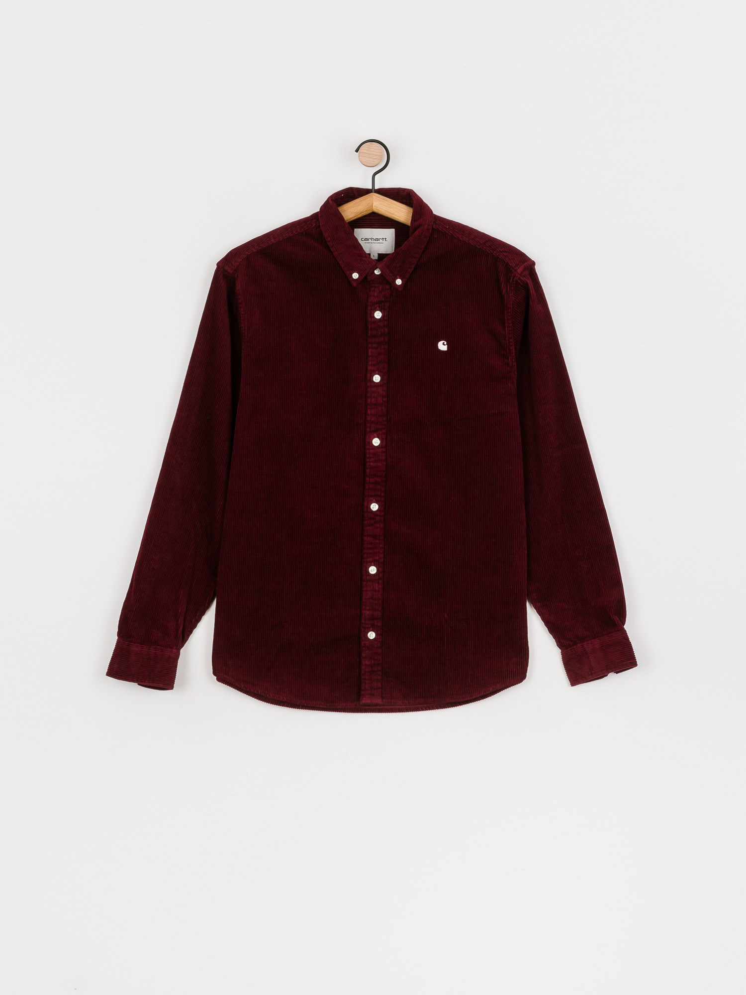 Koszula Carhartt WIP Madison Cord (bordeaux)