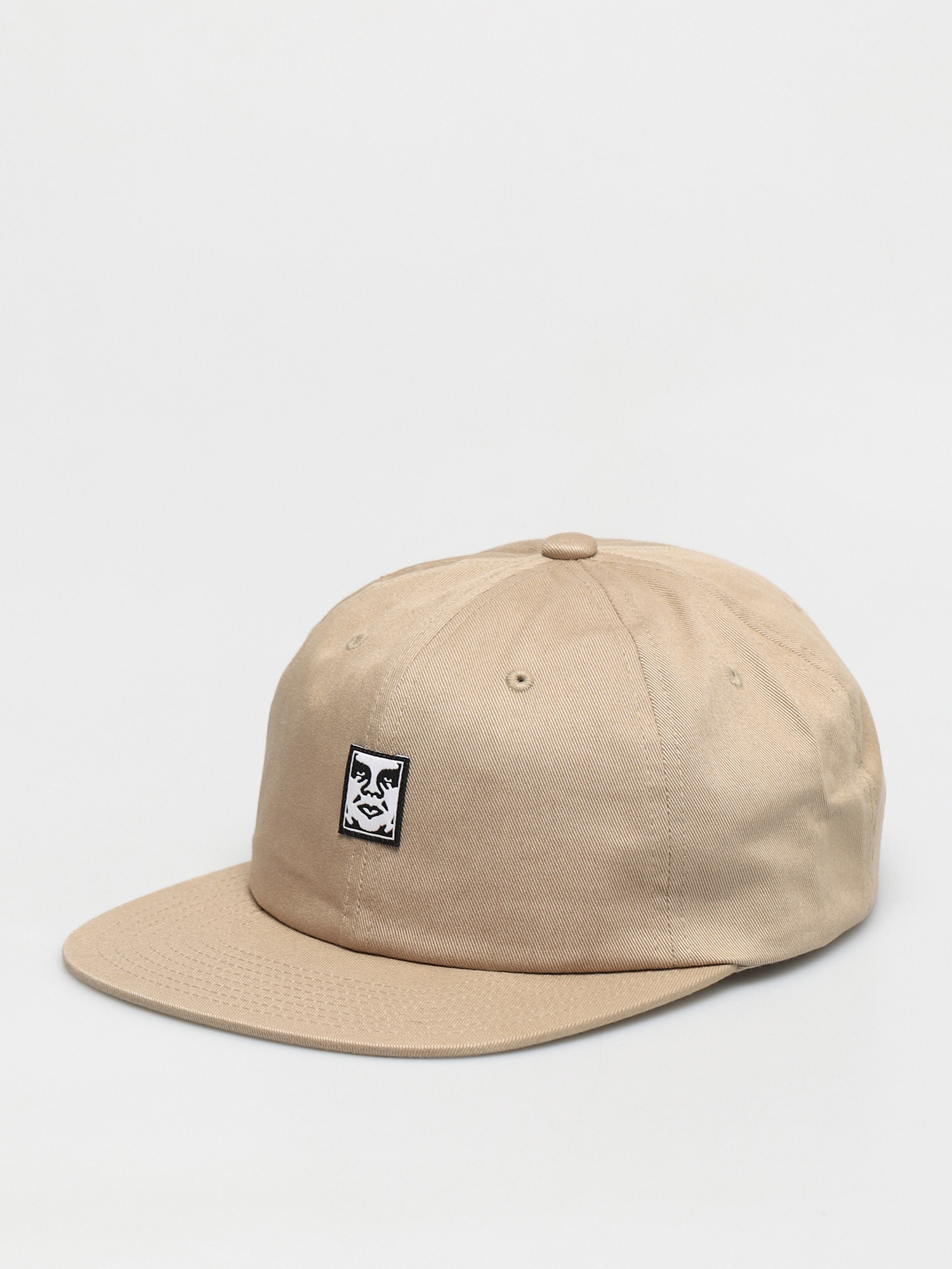 Czapka z daszkiem OBEY Icon Face 6 Panel ZD (light khaki)