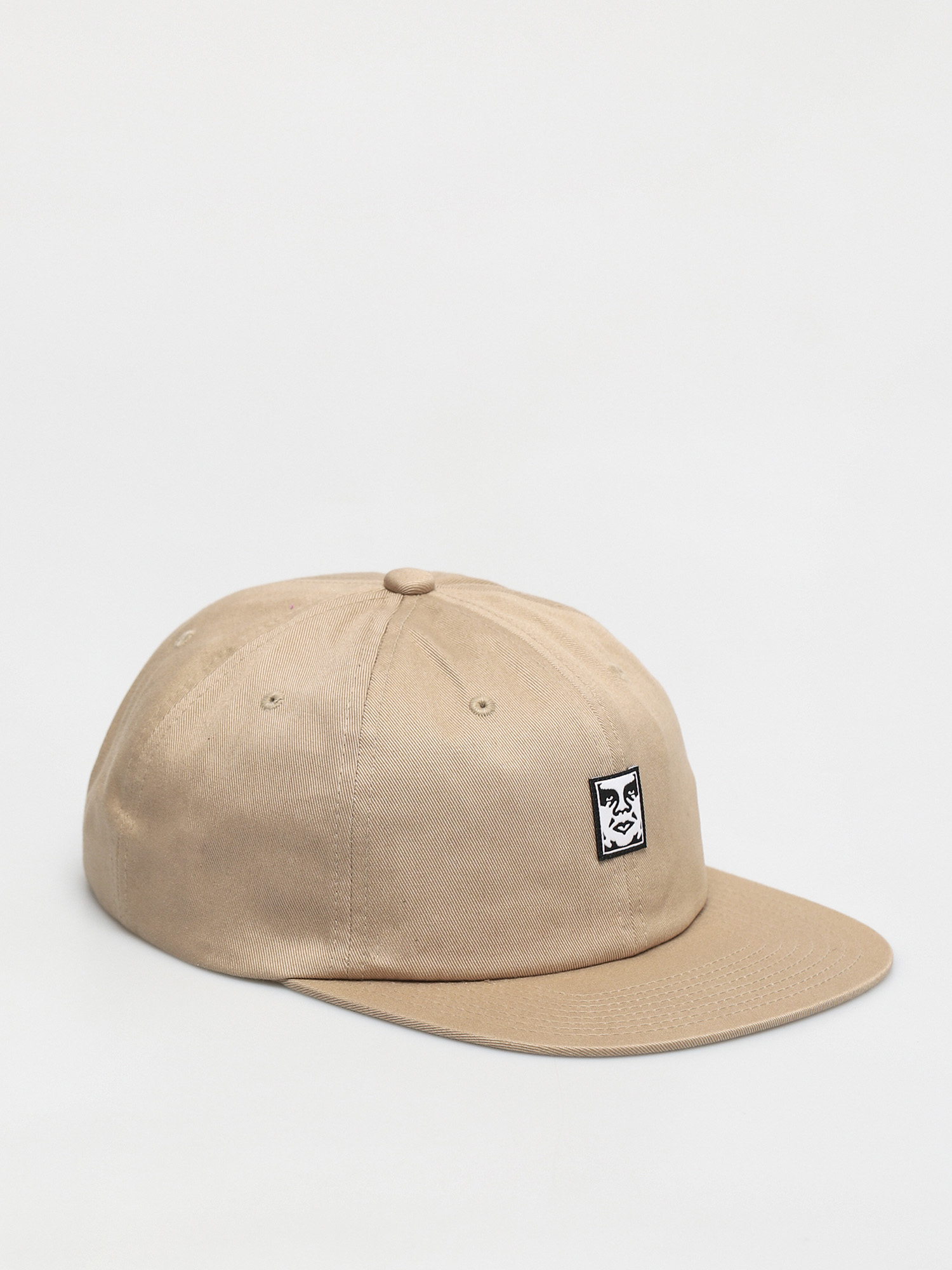 Czapka z daszkiem OBEY Icon Face 6 Panel ZD (light khaki)