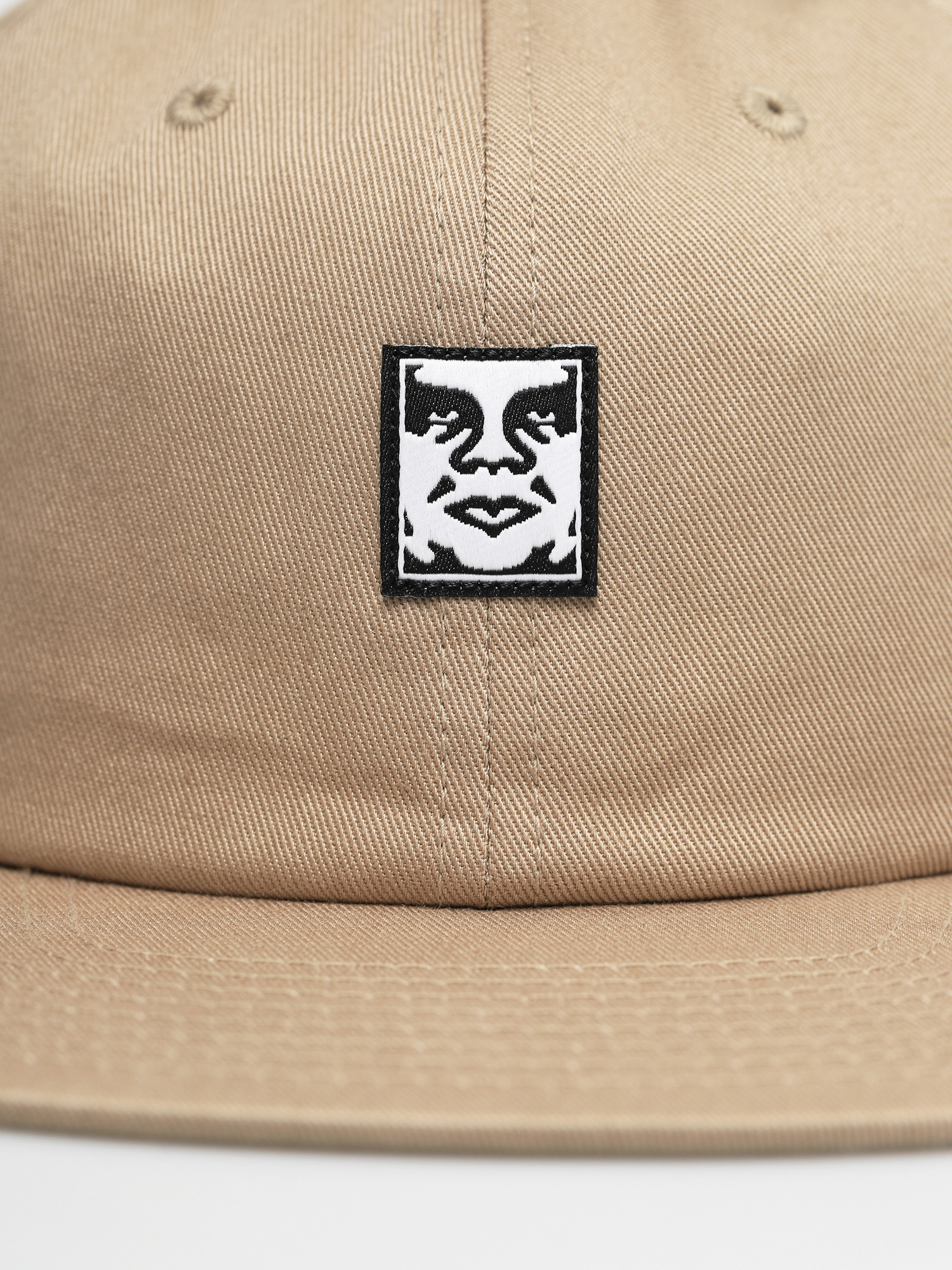 Czapka z daszkiem OBEY Icon Face 6 Panel ZD (light khaki)