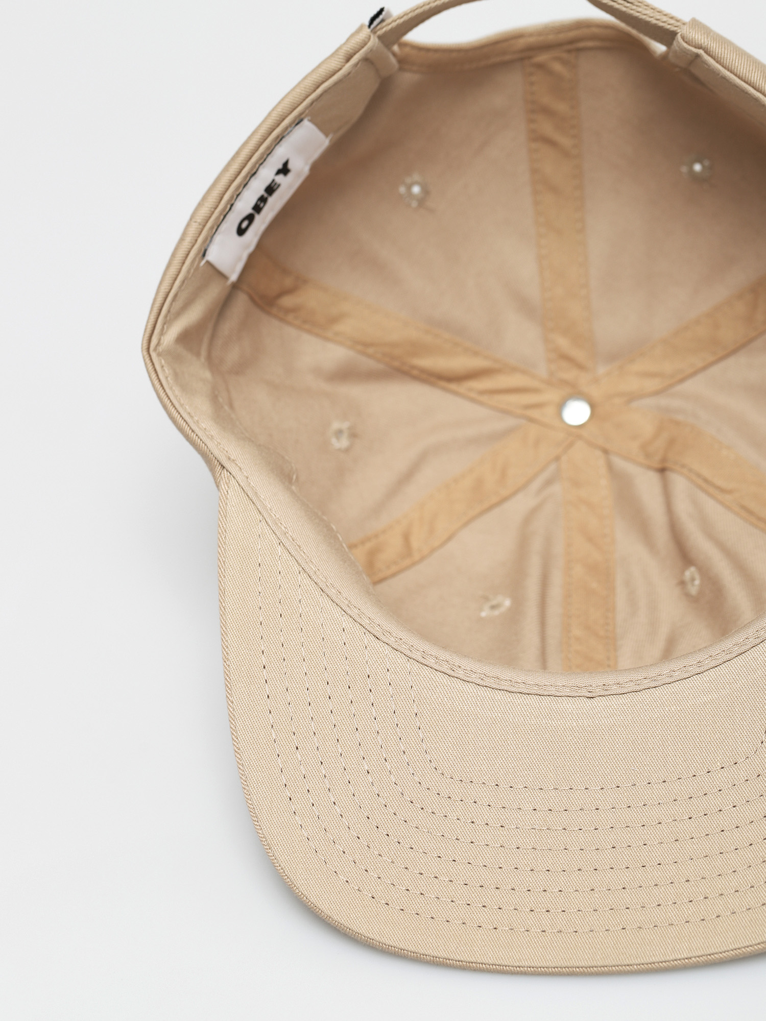 Czapka z daszkiem OBEY Icon Face 6 Panel ZD (light khaki)