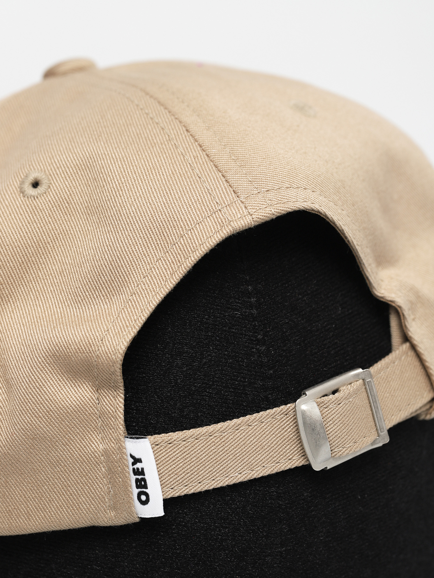 Czapka z daszkiem OBEY Icon Face 6 Panel ZD (light khaki)
