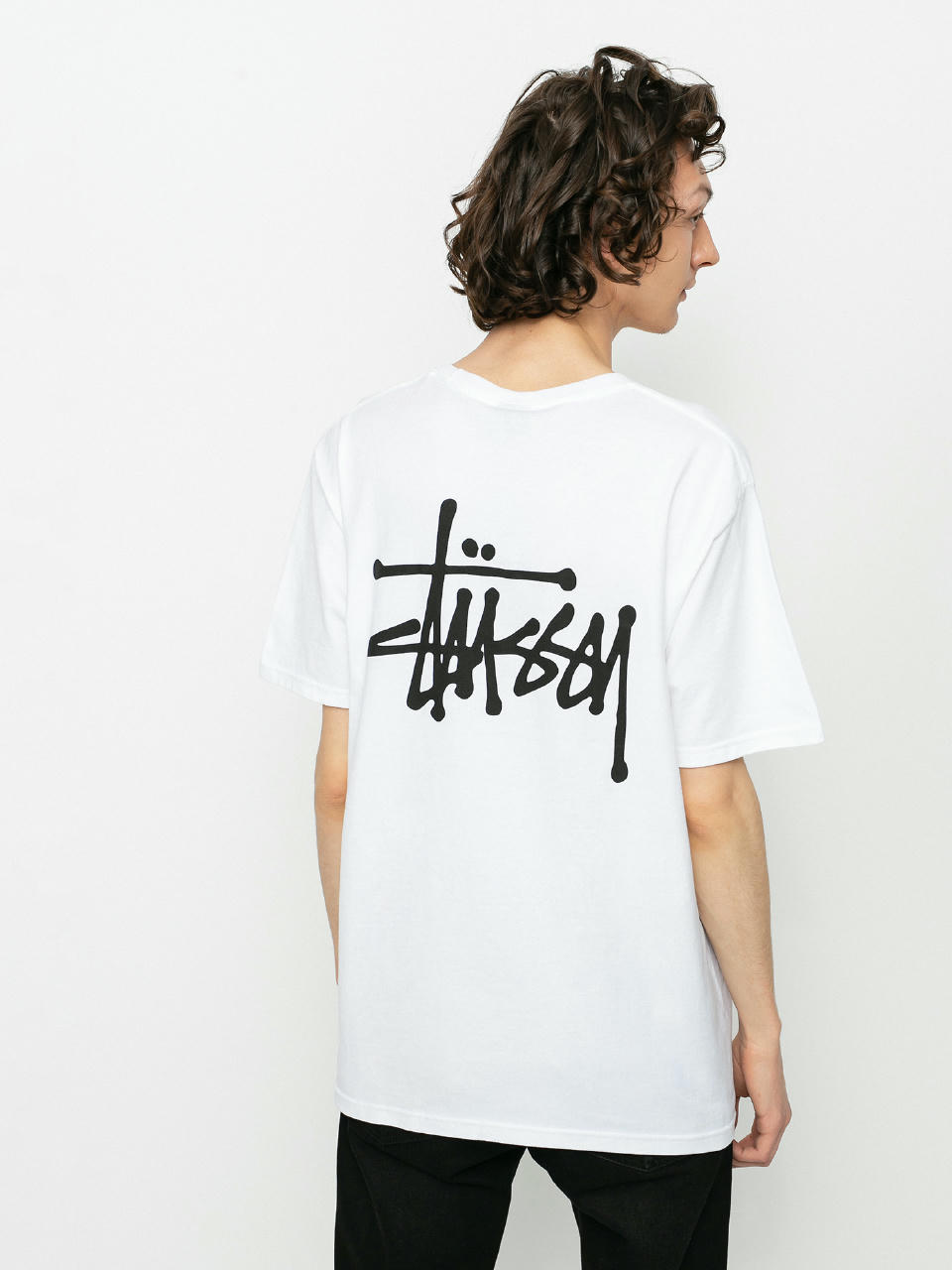 T-shirt Stussy Basic Stussy (white)