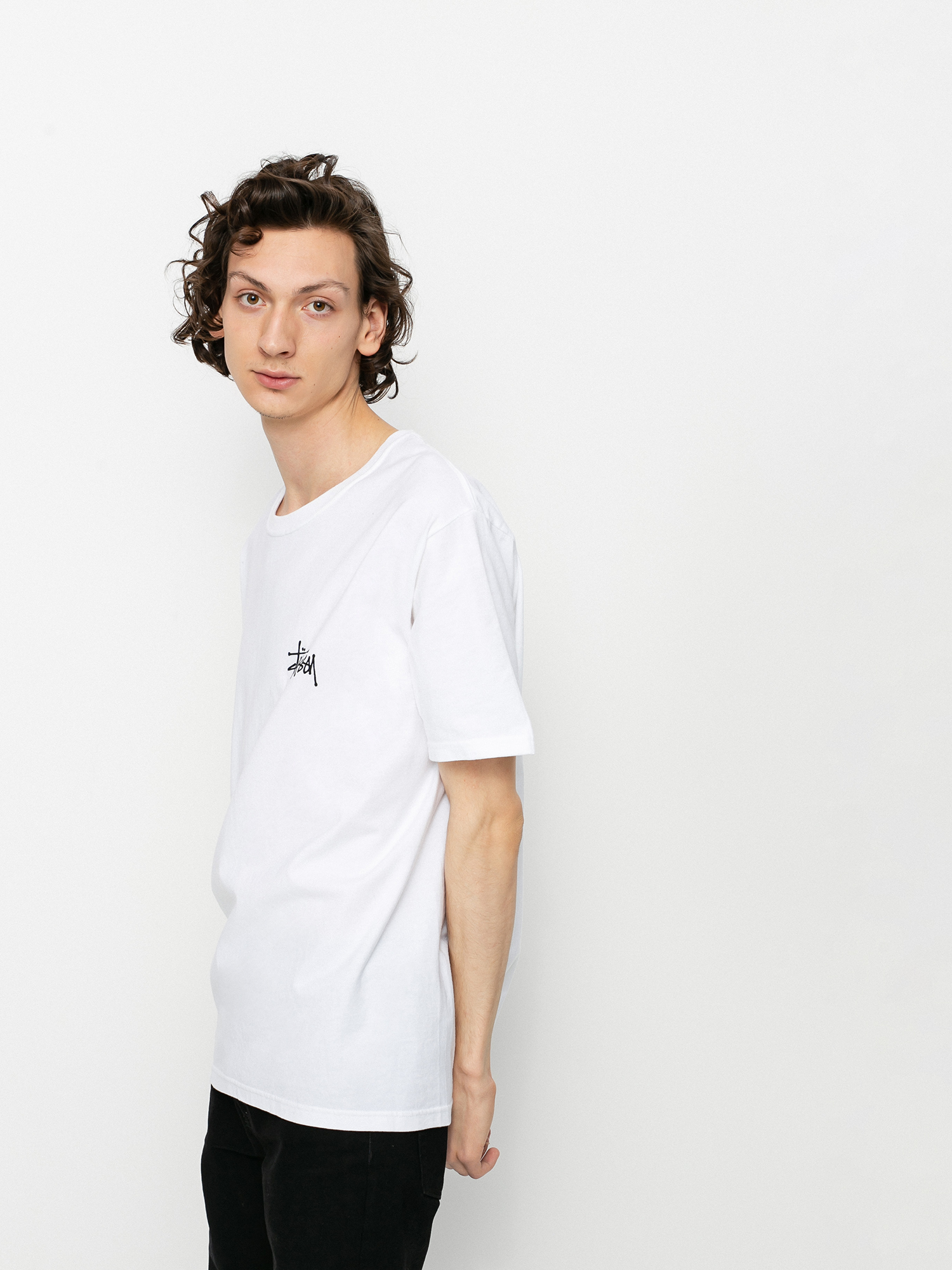 T-shirt Stussy Basic Stussy (white)