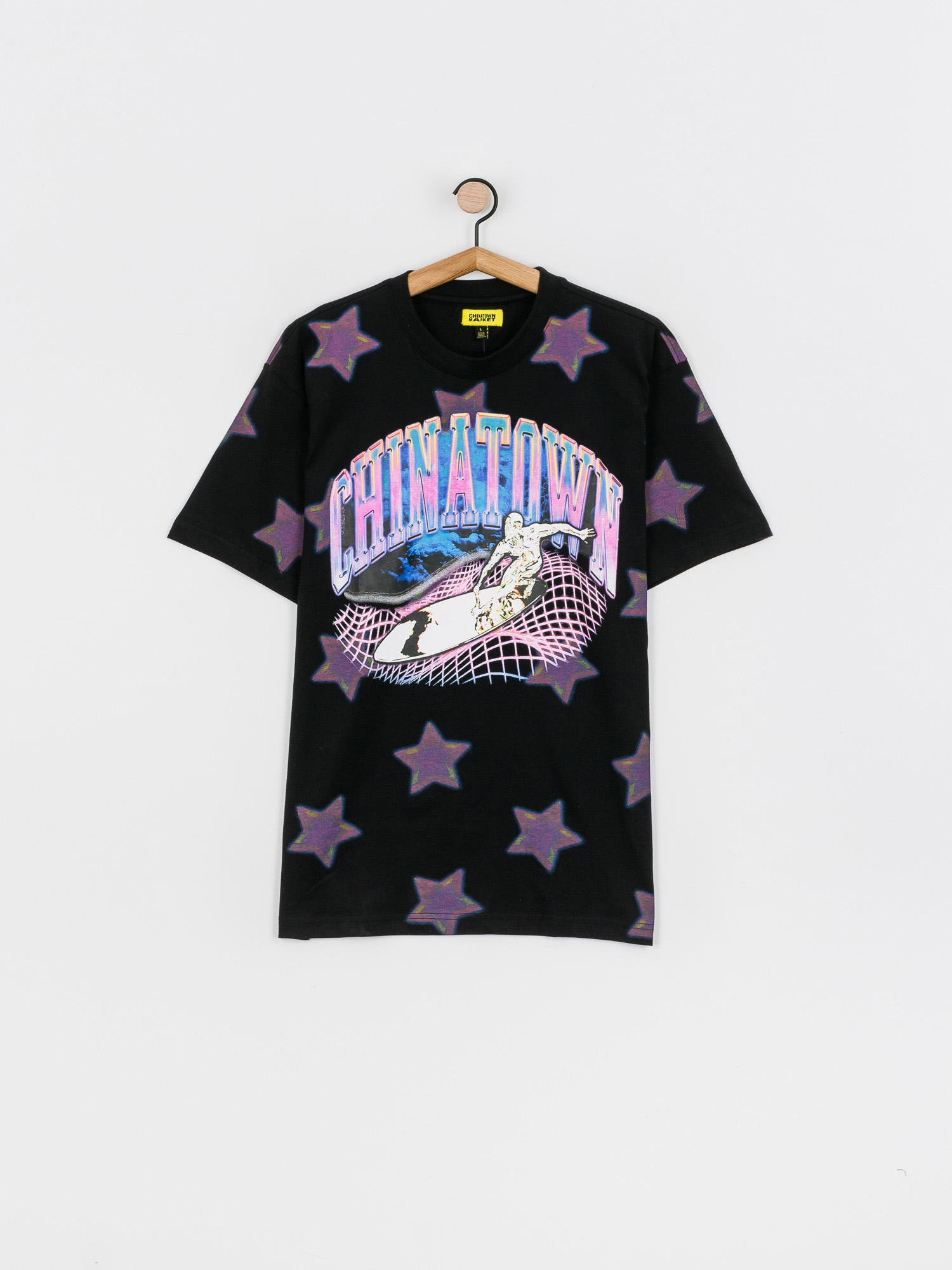 T-shirt Chinatown Market Ride The Wave Glitch (black)