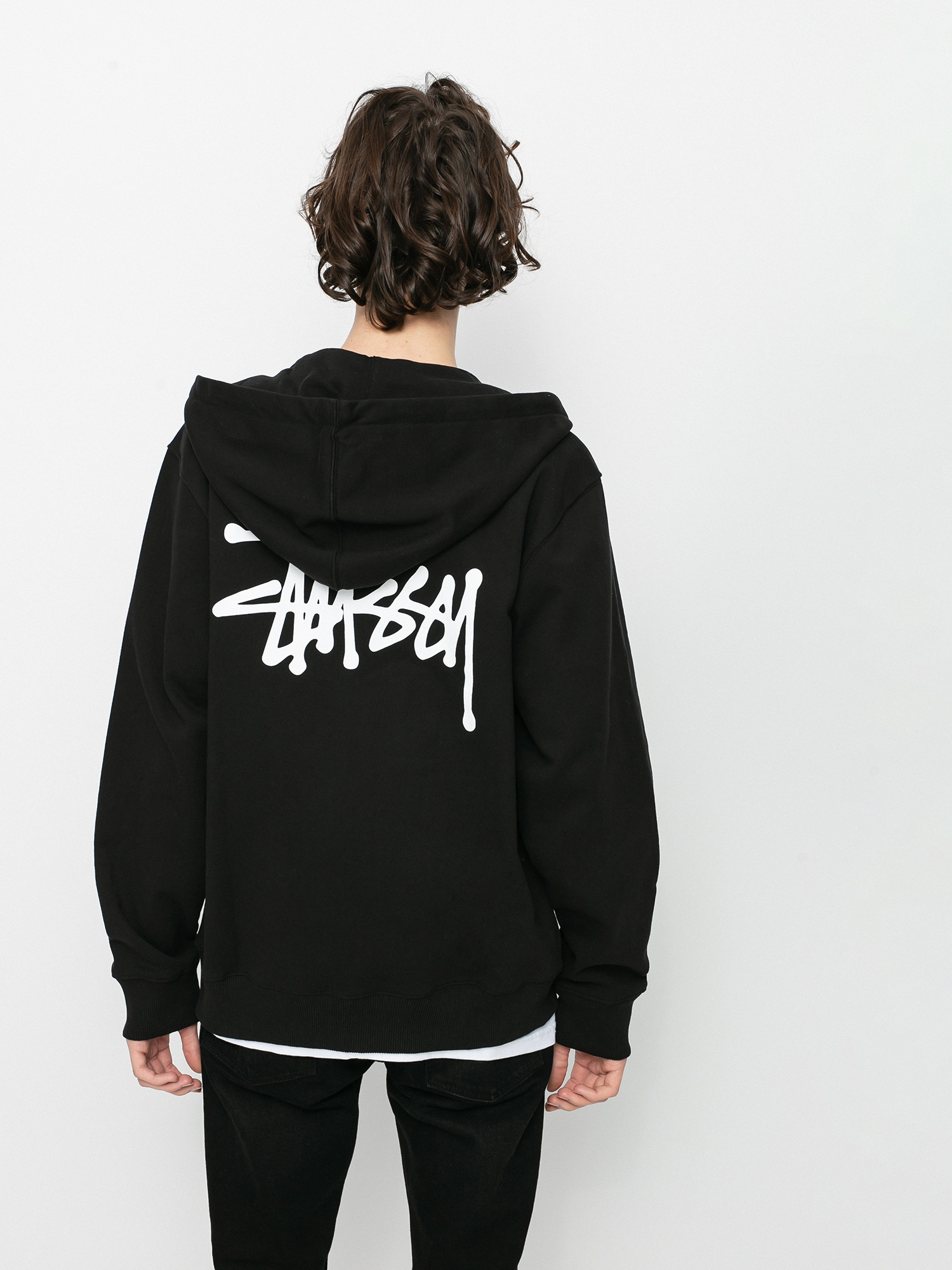Bluza z kapturem Stussy Basic Stussy ZHD (black)