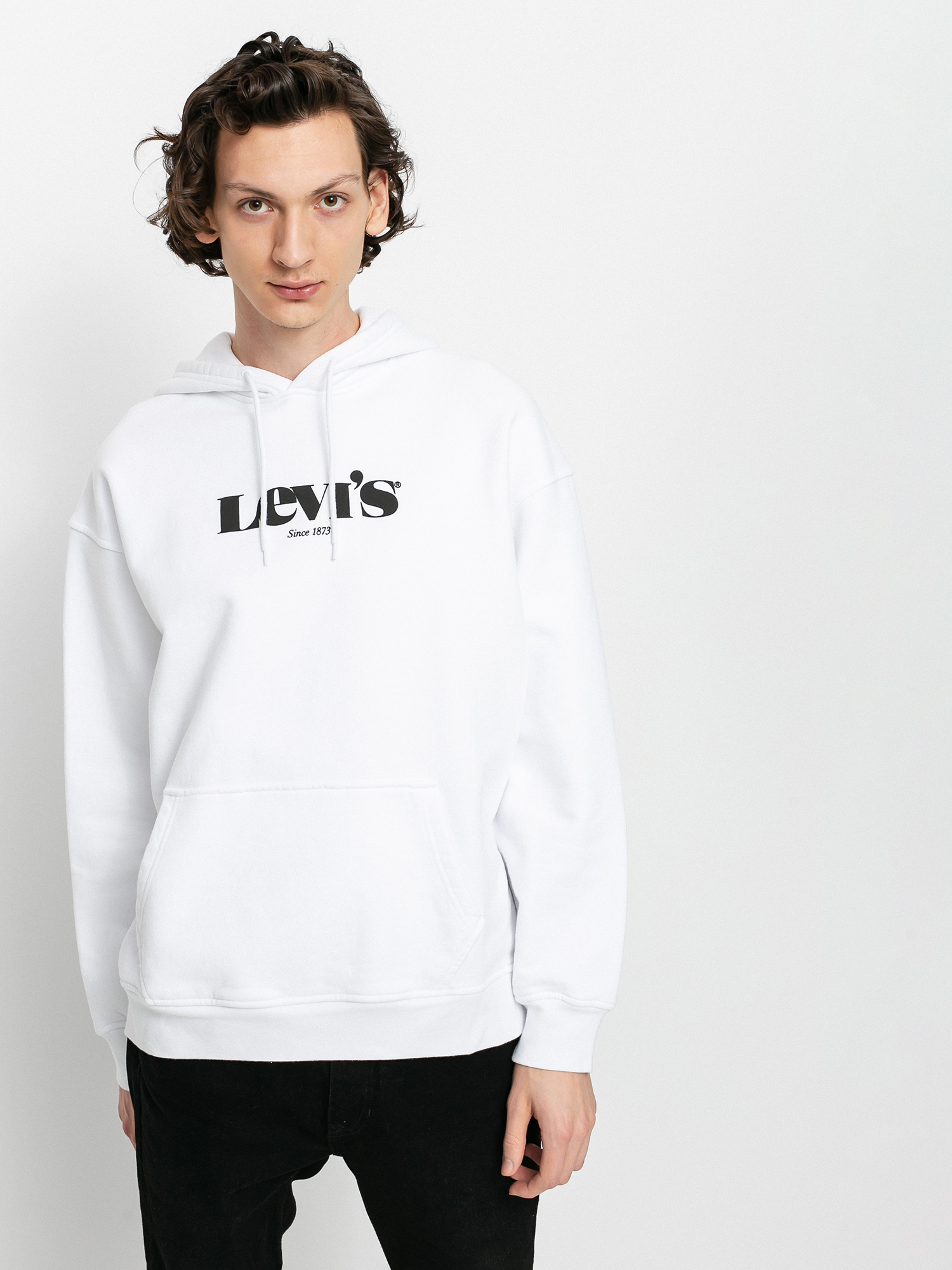 Bluza z kapturem Levi's® T2 Relaxed Graphic HD (white)