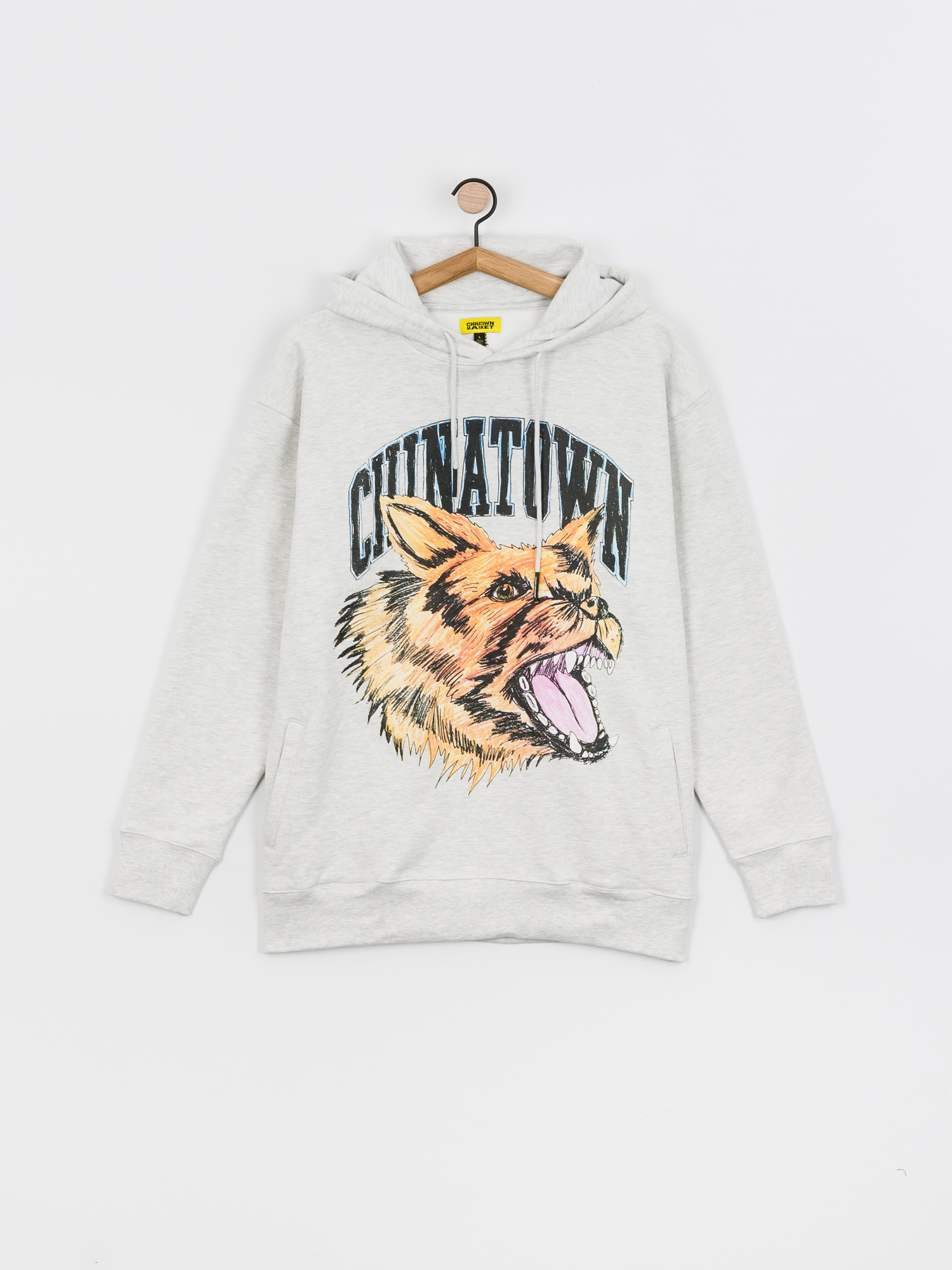 Bluza z kapturem Chinatown Market Beware Sketch HD (ash gray)