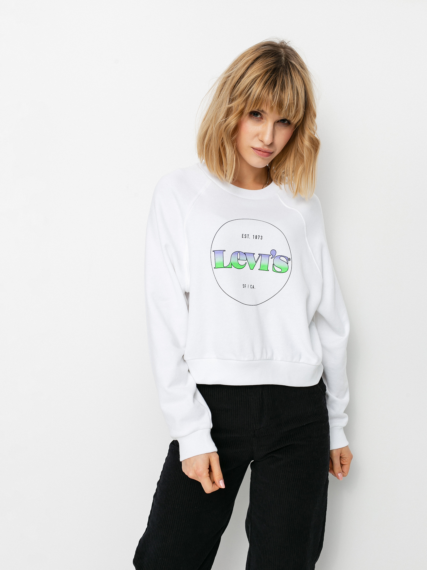 Bluza Levi's® Vintage Raglan Wmn (circle logo gradient white)