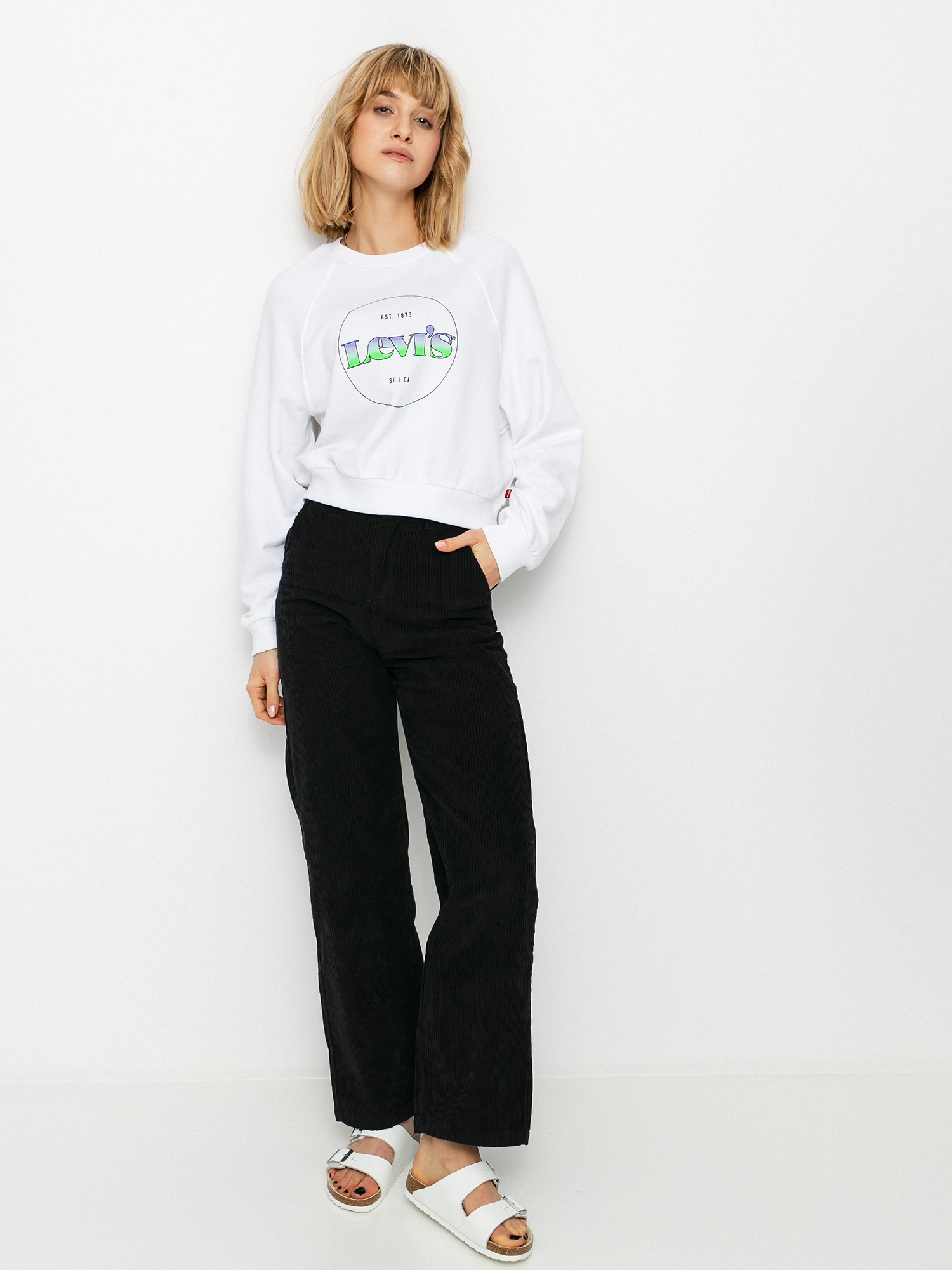 Bluza Levi's® Vintage Raglan Wmn (circle logo gradient white)
