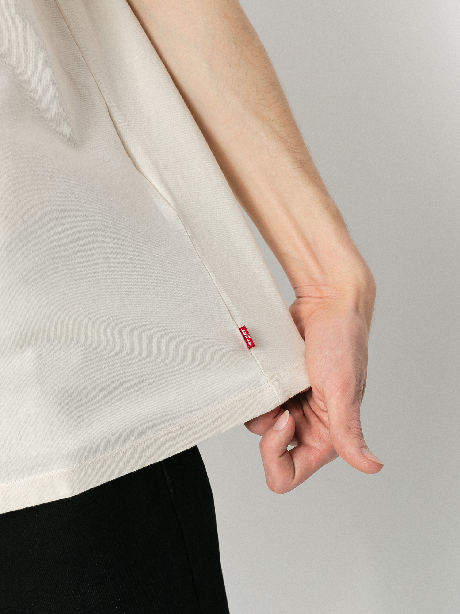 T-shirt Levi's® Graphic Crewneck (logo chesthit oatmeal)