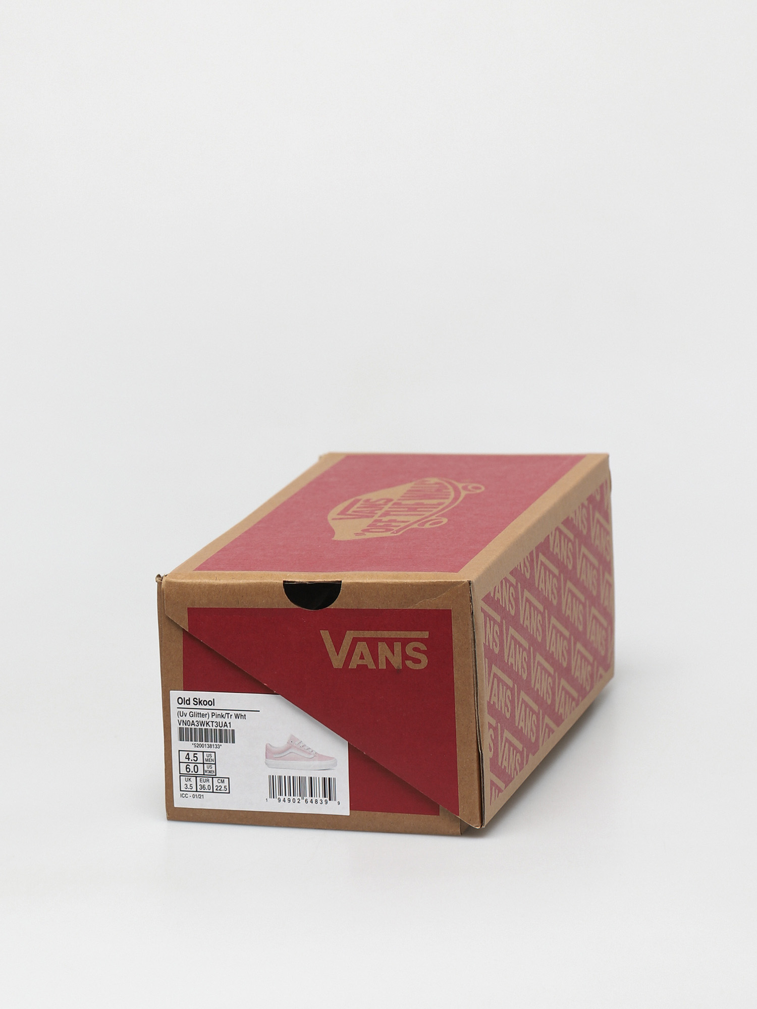 Buty Vans Old Skool (uv glitter pink/true white)