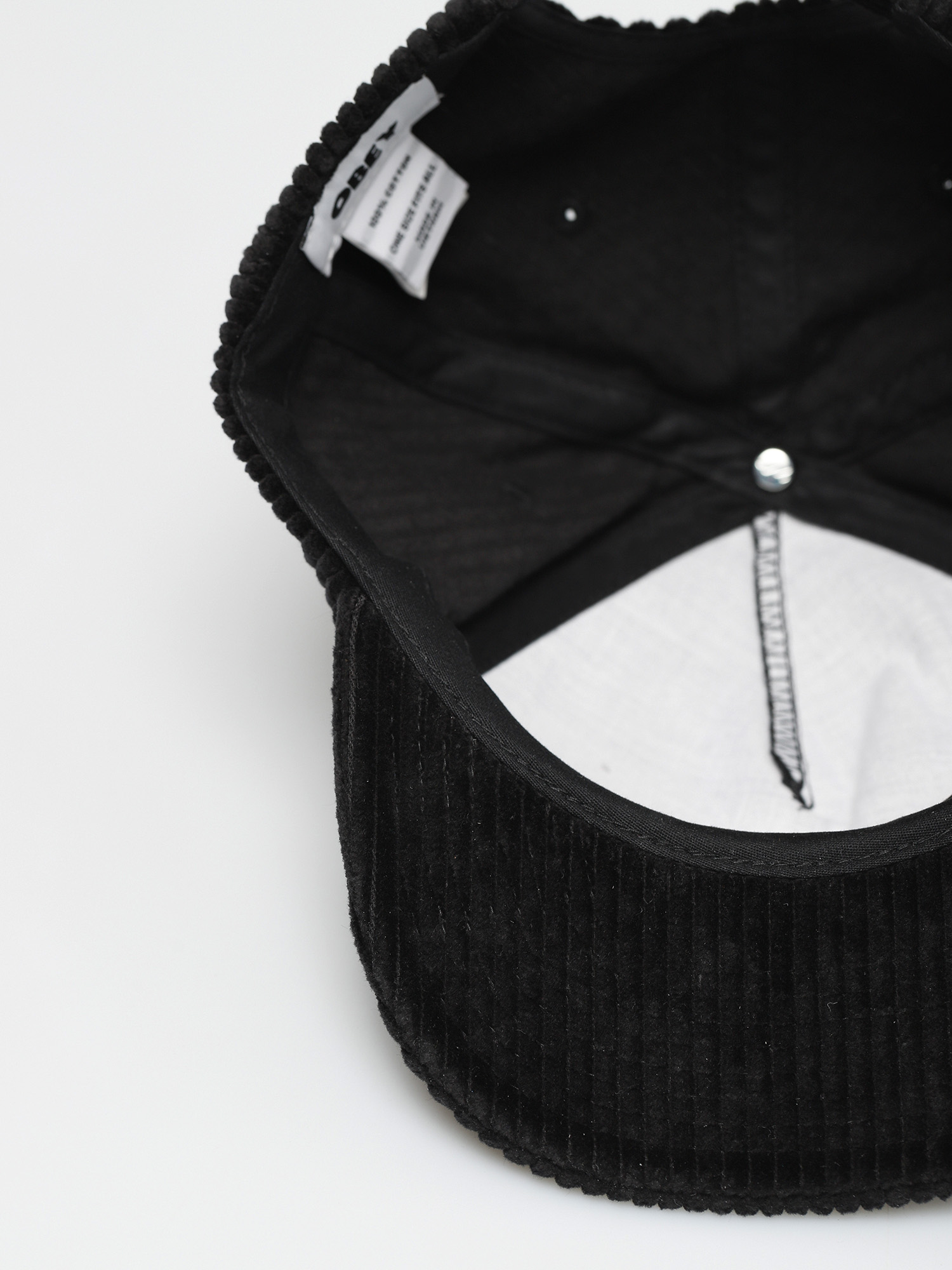 Czapka z daszkiem OBEY Bold Cord ZD (black)