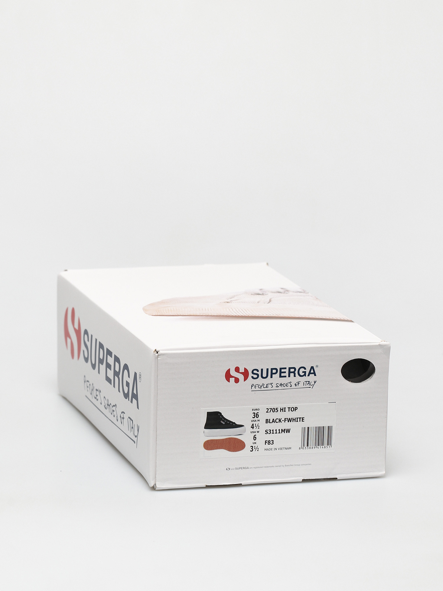 Buty Superga 2705 Cotw Wmn (black/fwhite)