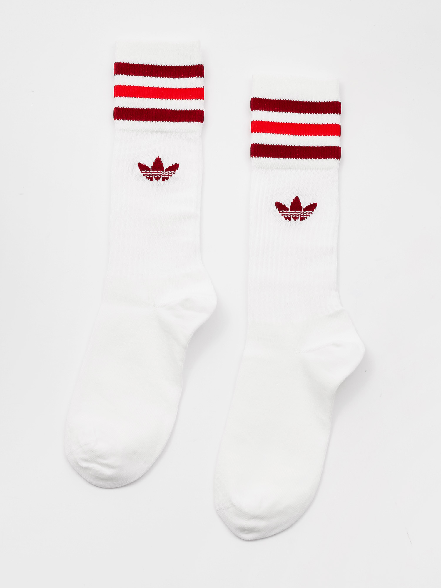 Skarpetki adidas Originals Solid Crew Sock (white/cburgu/scarle)