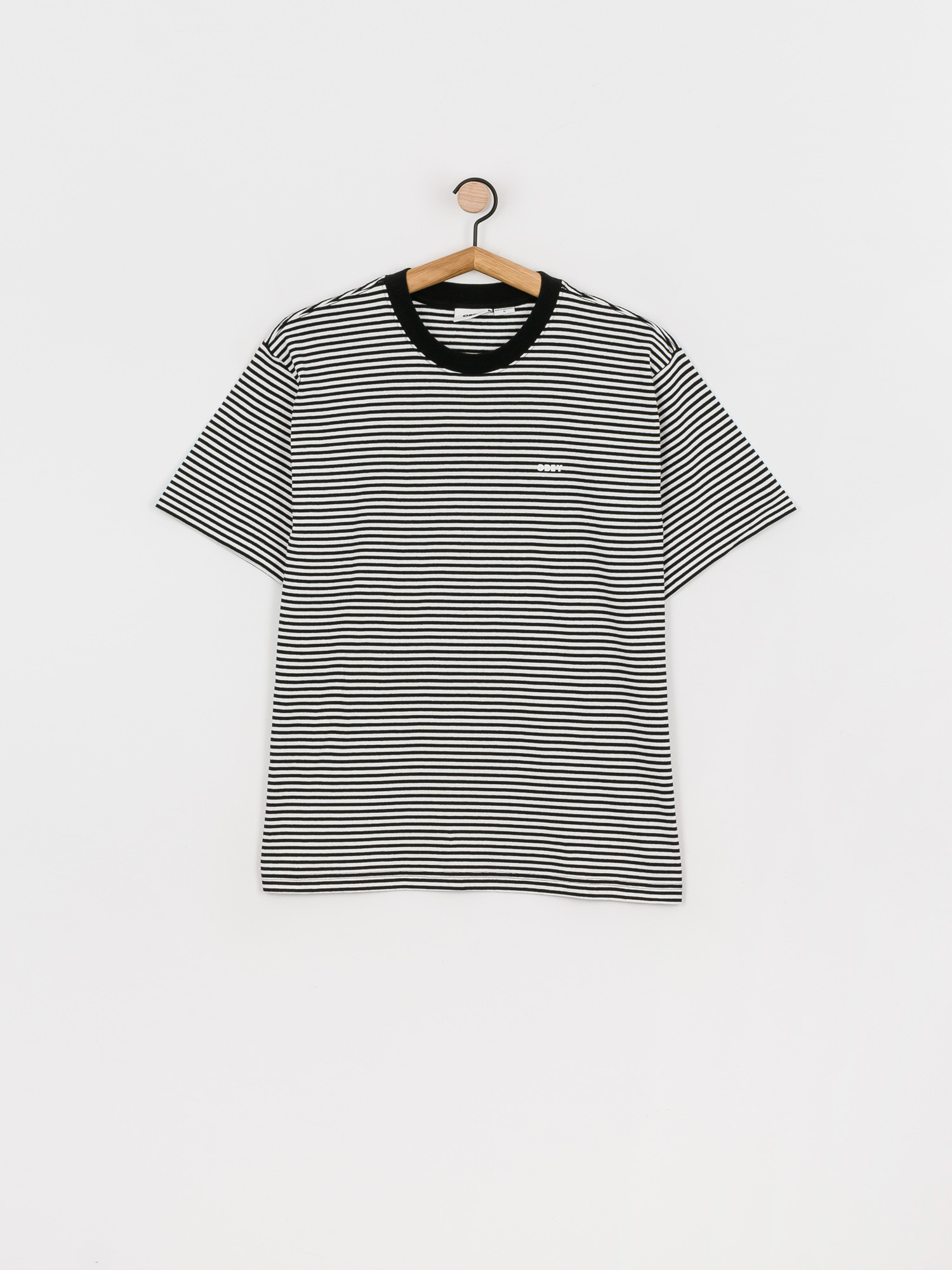 T-shirt OBEY Ideals Organic Stripe (black multi)