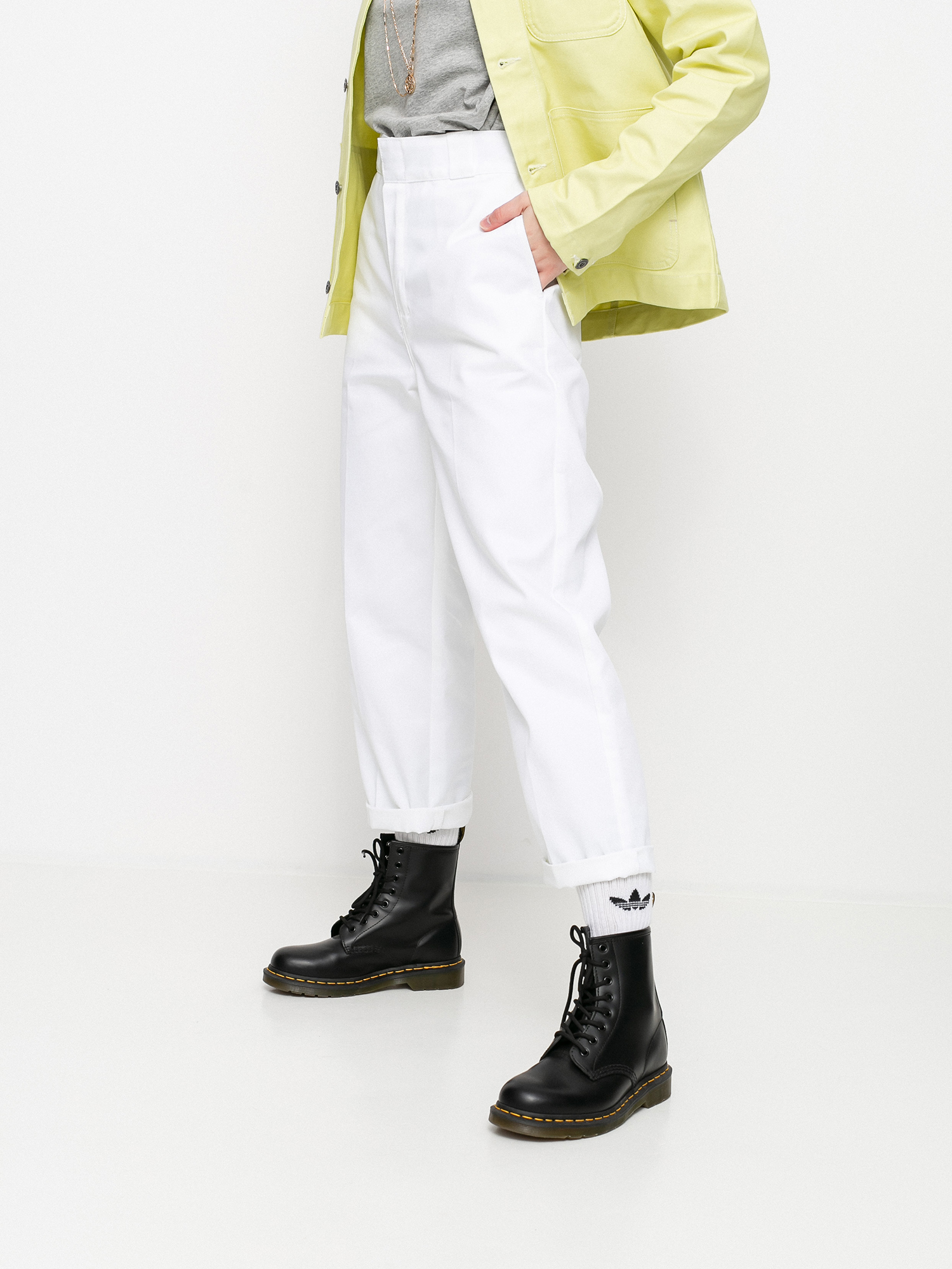 Spodnie Dickies 874 Cropped Wmn (white)